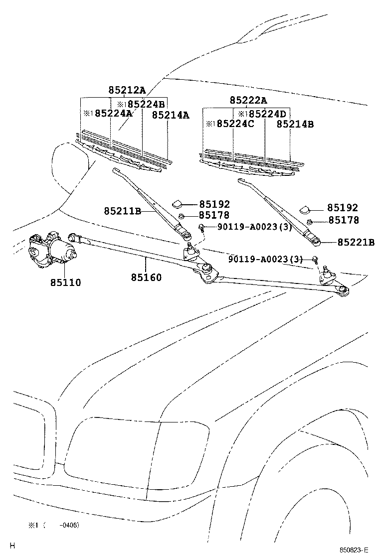 TOYOTA 852220C012 - Stikla tīrītāja slotiņa adetalas.lv