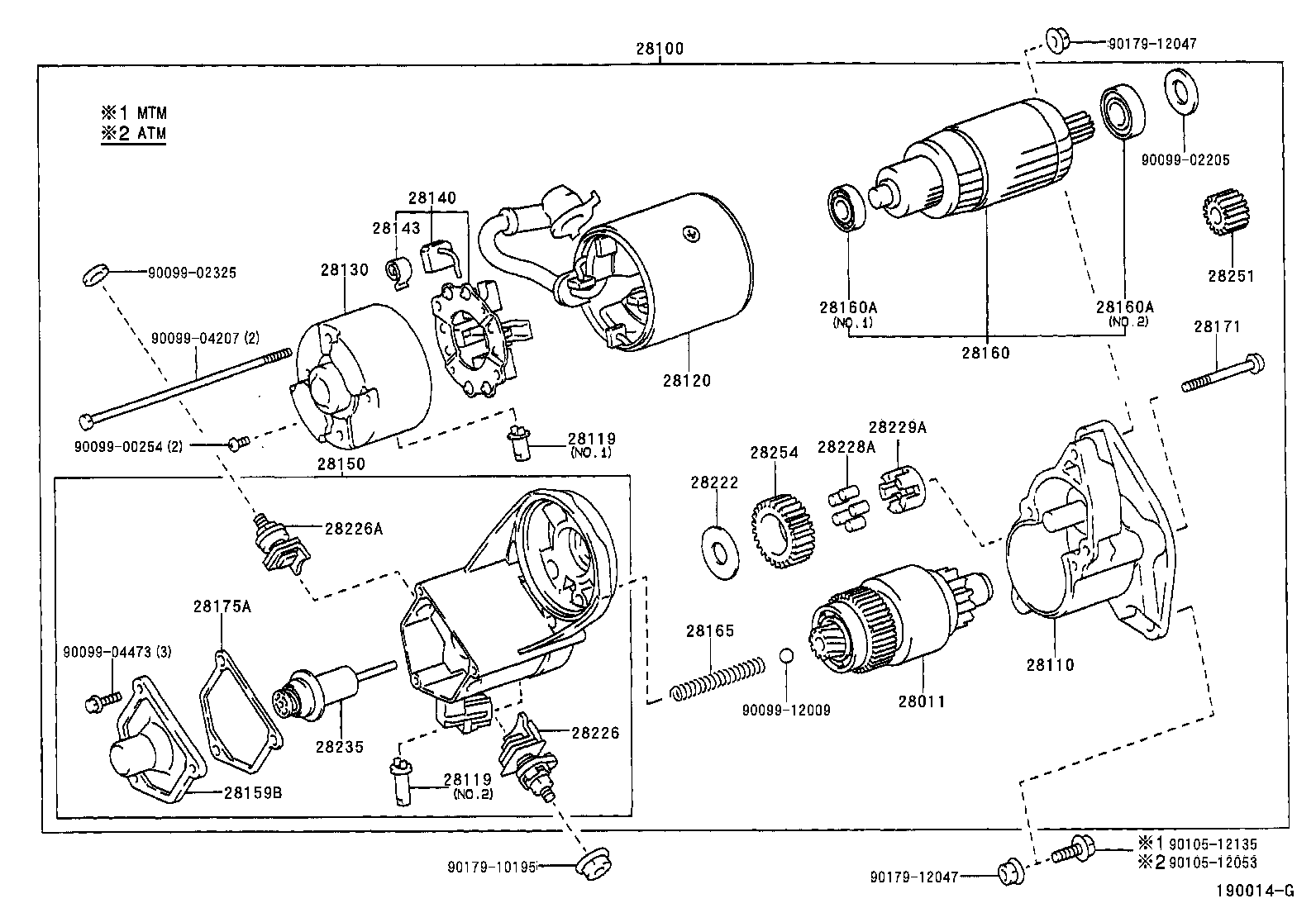 TOYOTA 28100-67070 - Starteris adetalas.lv