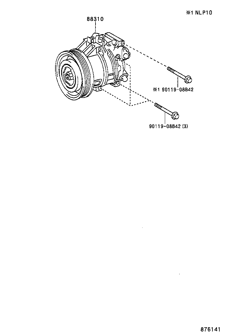 TOYOTA 88310-0D140 - Kompresors, Gaisa kond. sistēma adetalas.lv