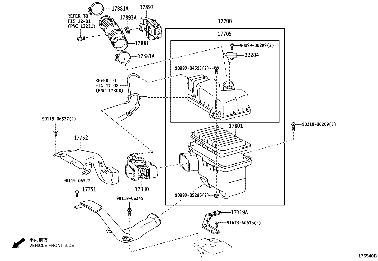 Opel 17801-20040 - Gaisa filtrs adetalas.lv