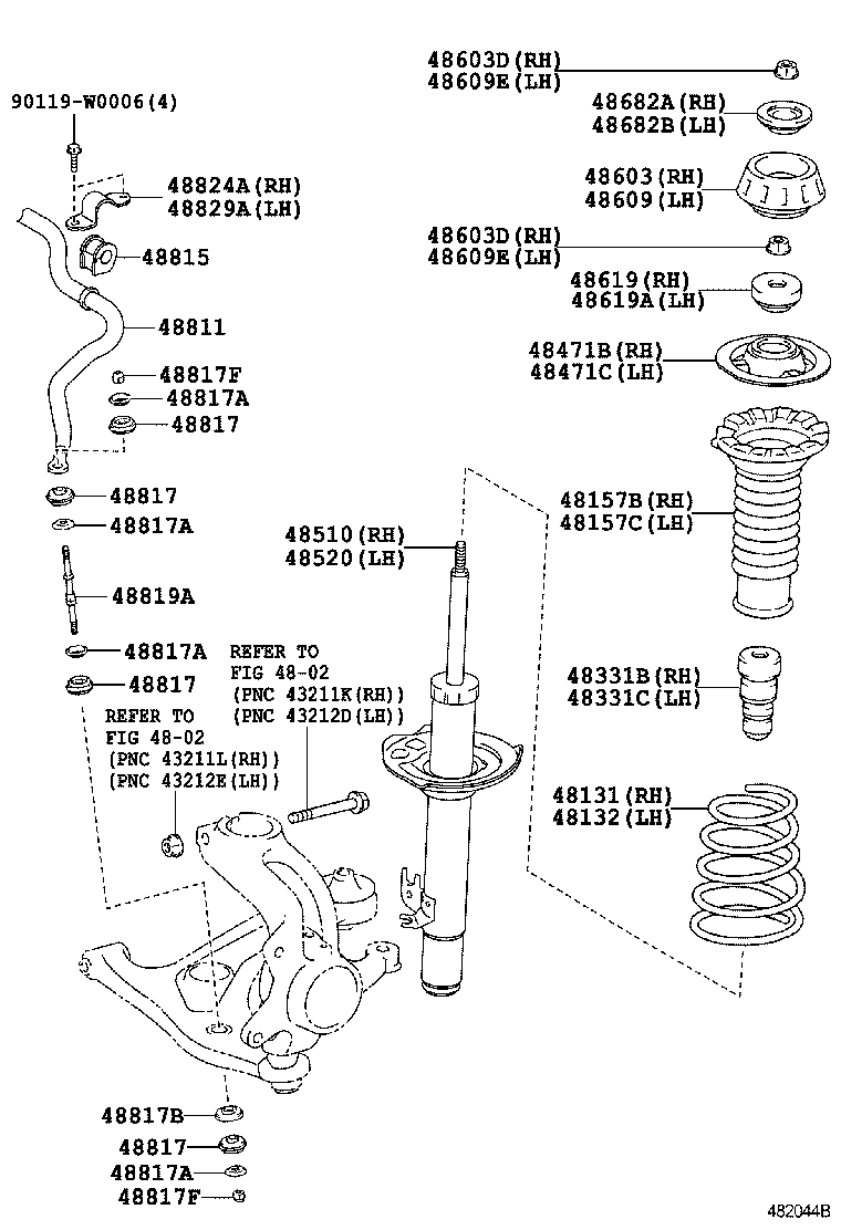 Honda 48619 0H010 - Amortizatora statnes balsts adetalas.lv