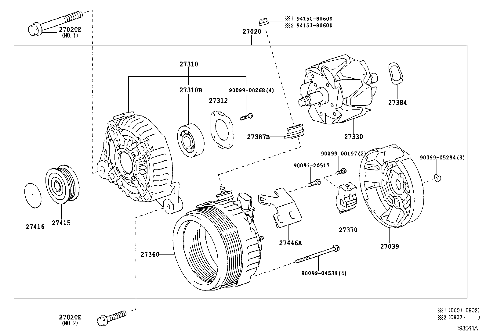 LEXUS 27060-28311 - Piedziņas skriemelis, Ģenerators adetalas.lv