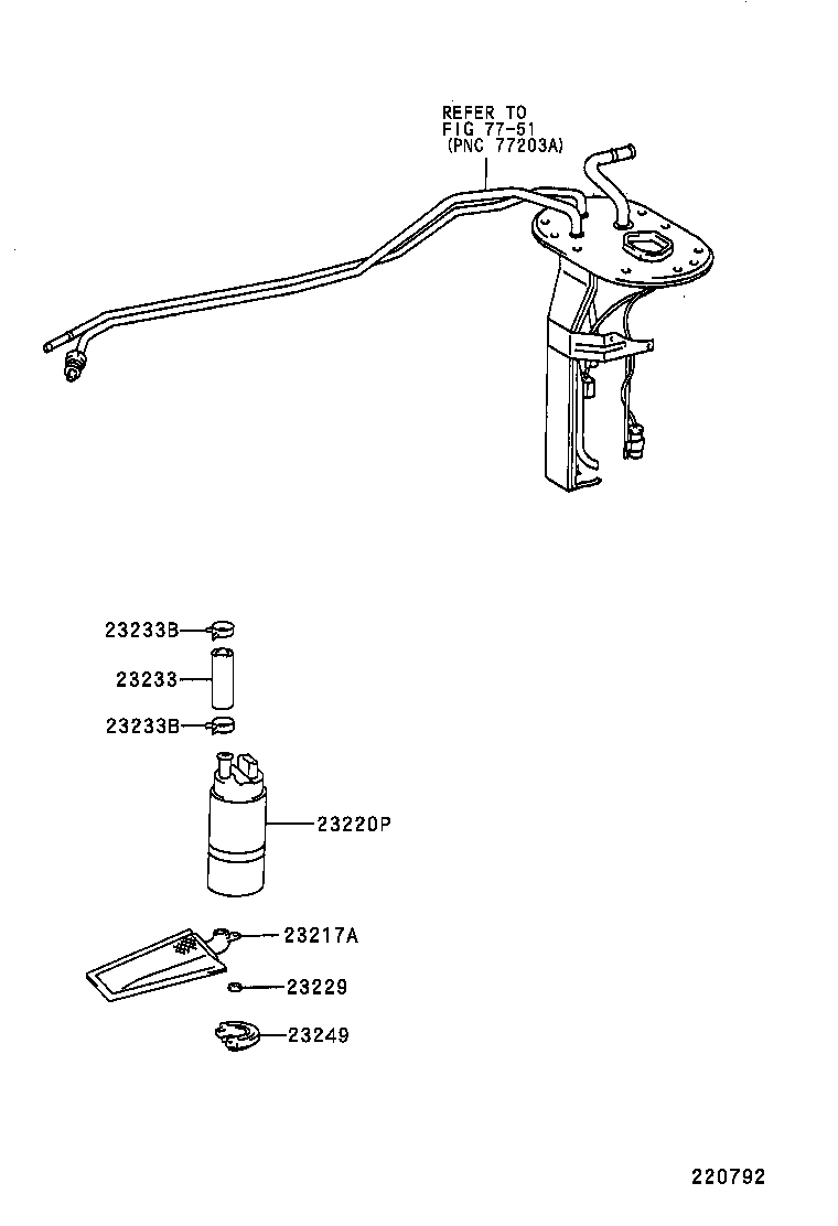 TOYOTA 2322116490 - Degvielas sūknis adetalas.lv