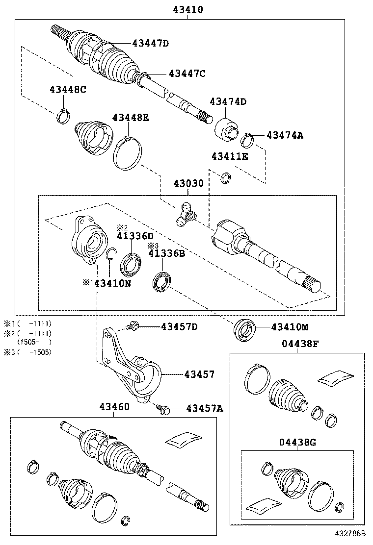 TOYOTA 0442705250 - Putekļusargs, Piedziņas vārpsta adetalas.lv