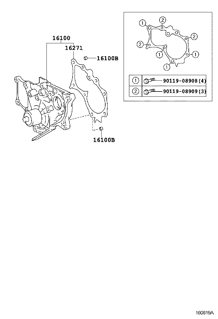 LEXUS 16100 29185 - Ūdenssūknis adetalas.lv