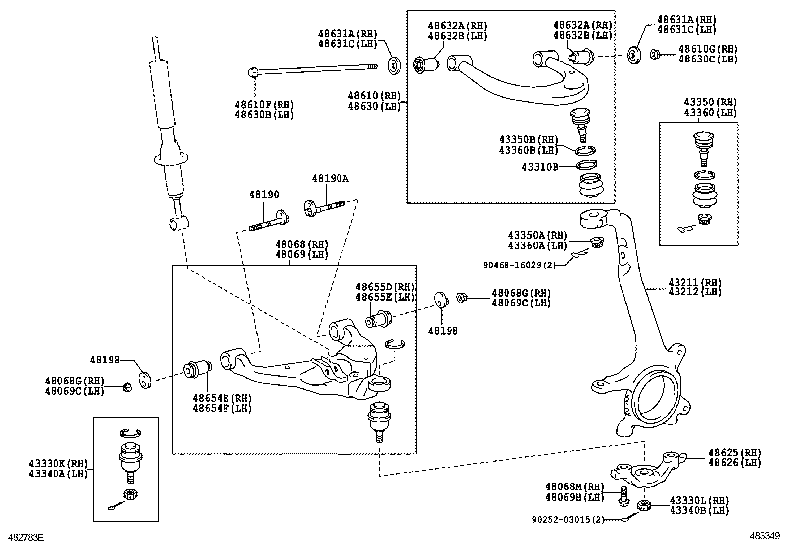 TOYOTA 48068-0K040 - Neatkarīgās balstiekārtas svira, Riteņa piekare adetalas.lv