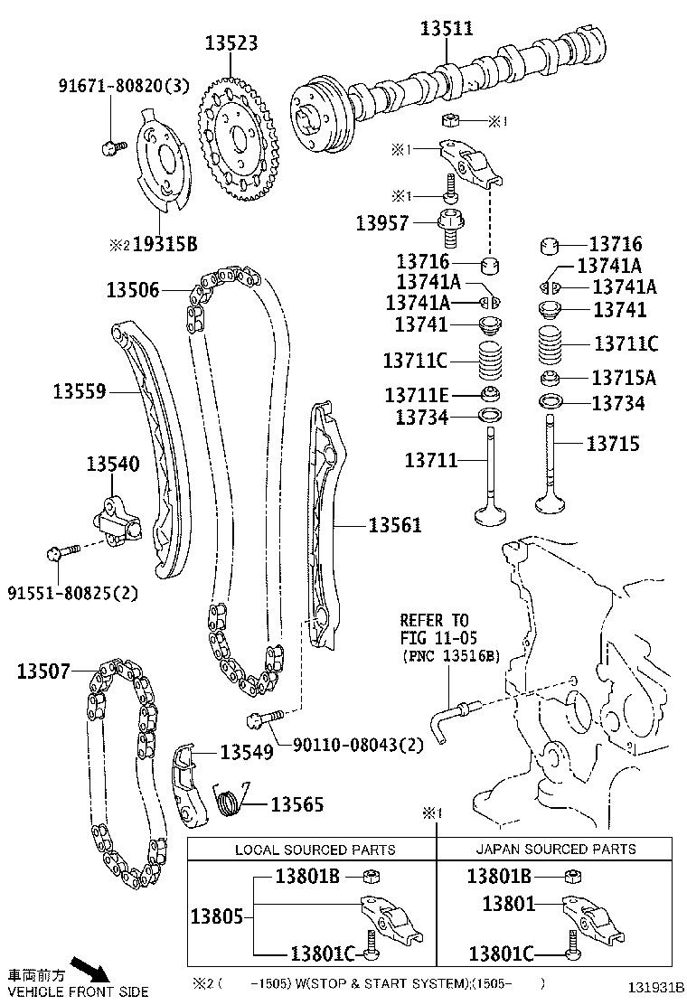 TOYOTA 9155180825 - Ūdenssūknis adetalas.lv