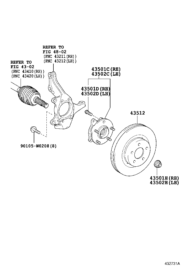 LEXUS 4351202330 - DISC, FRONT adetalas.lv