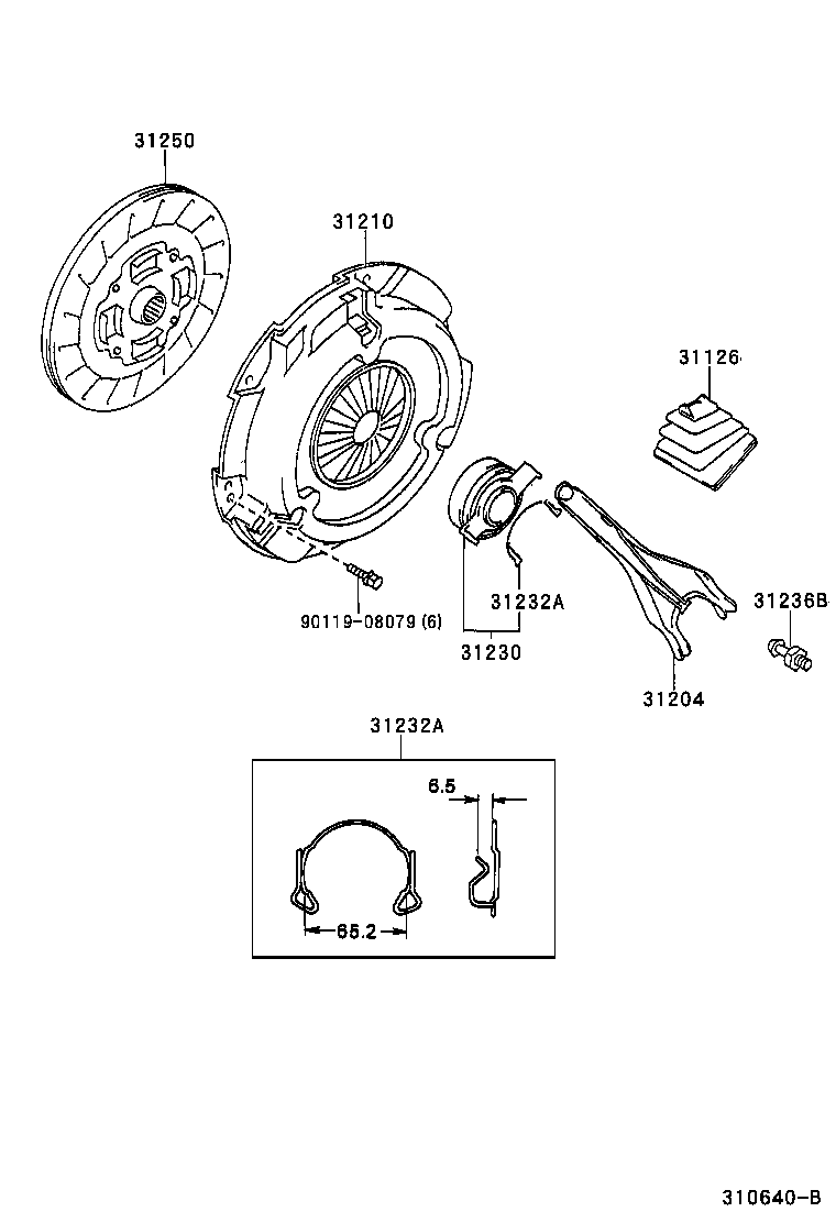 LEXUS 3125012360 - Sajūga disks adetalas.lv