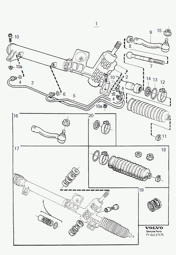 FORD 271601 - Putekļusargu komplekts, Stūres iekārta adetalas.lv