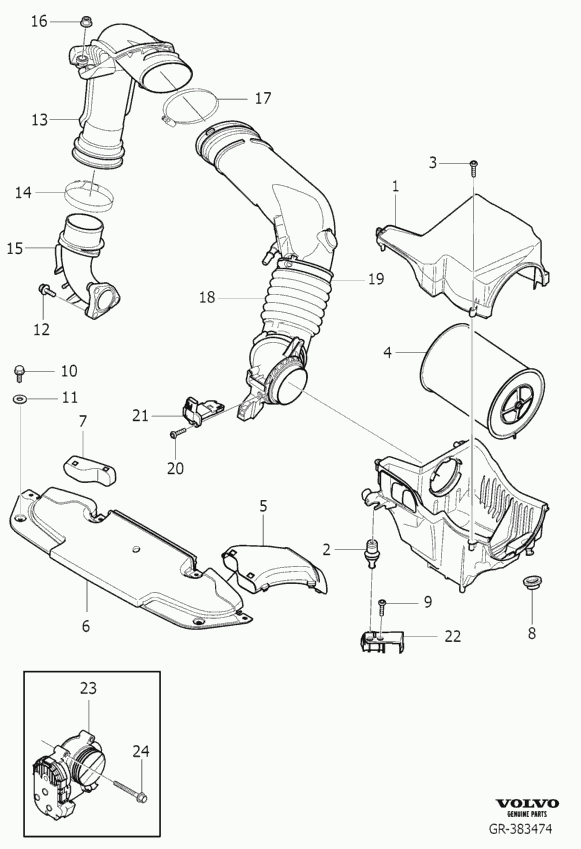 FORD 31338216 - Gaisa filtrs adetalas.lv