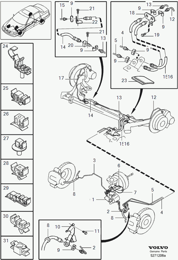 AUDI 3516568 - Bremžu šļūtene adetalas.lv