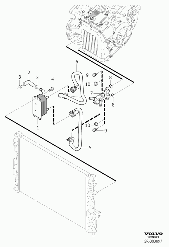 Volvo 3 079 223 1 - Eļļas radiators, Motoreļļa adetalas.lv