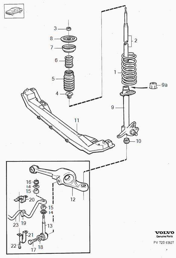 Volvo 1387735 - Putekļu aizsargkomplekts, Amortizators adetalas.lv