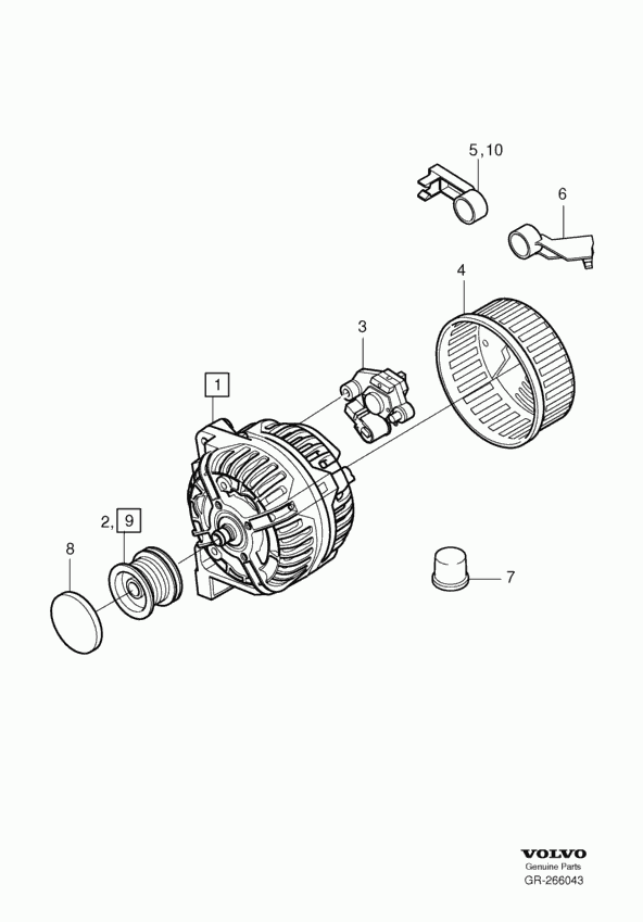 Volvo 36050262 - Ģenerators adetalas.lv