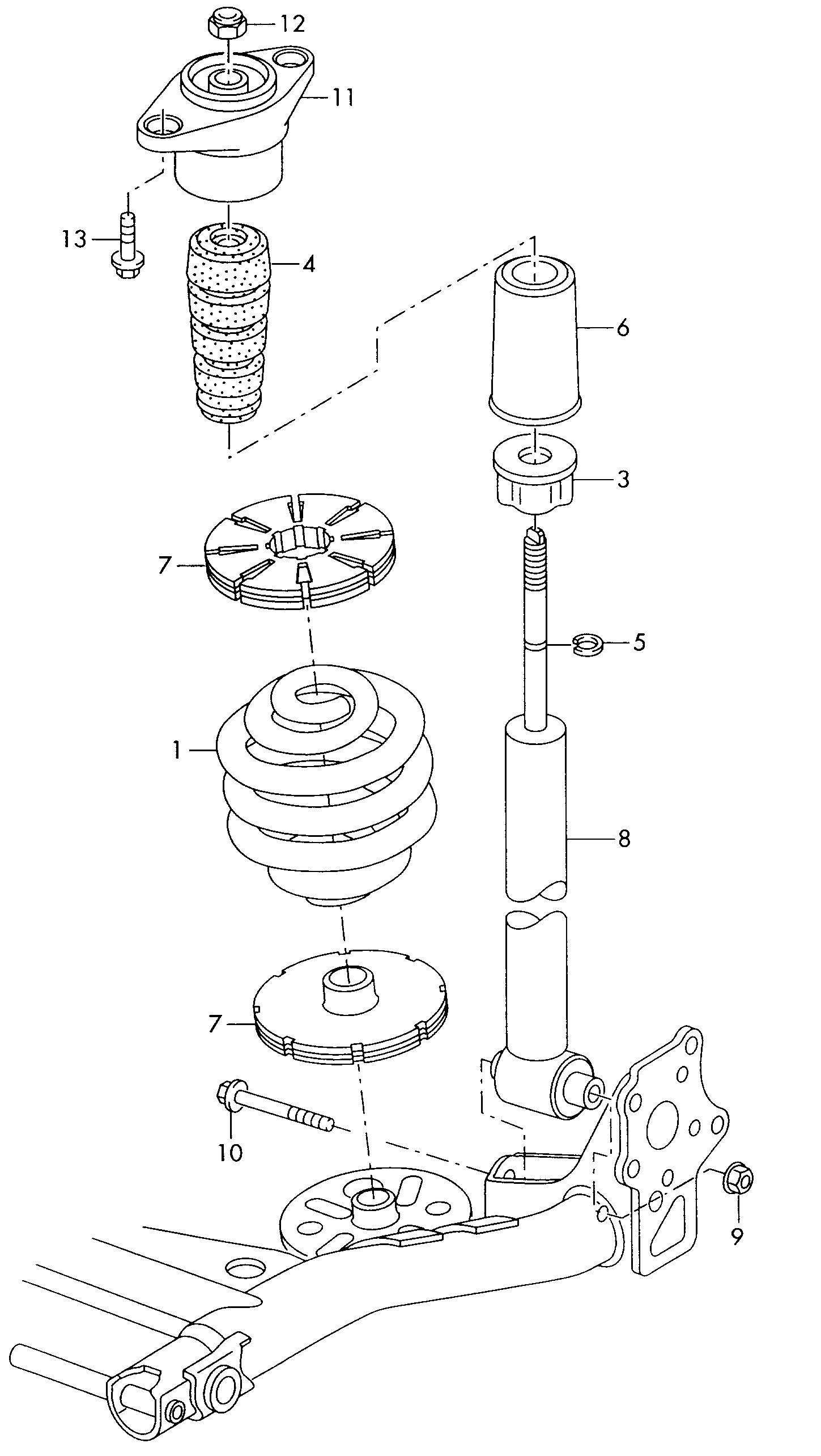 VAG 4B0511115C - Balstiekārtas atspere adetalas.lv