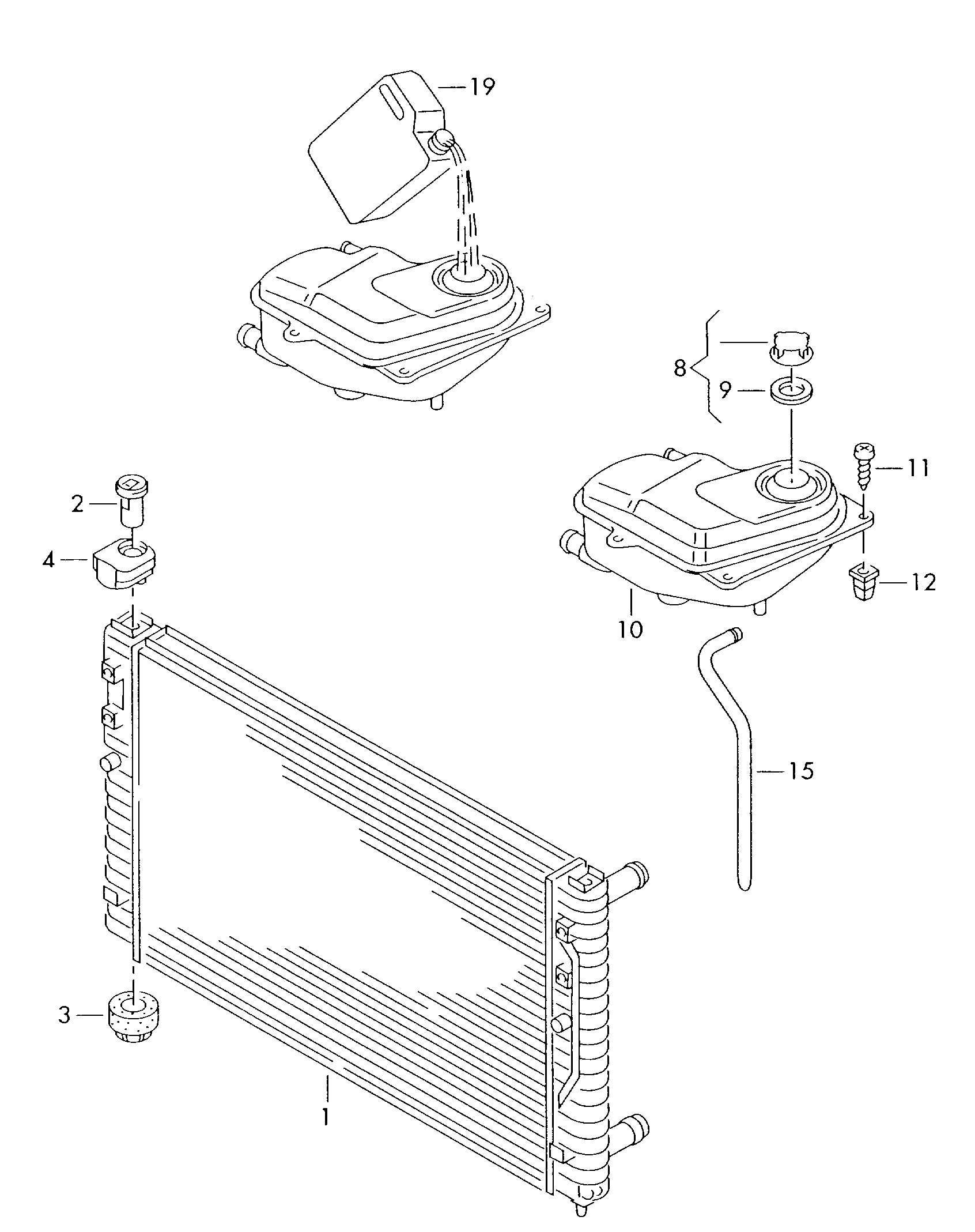 VAG 8D0121403L - Kompensācijas tvertne, Dzesēšanas šķidrums adetalas.lv