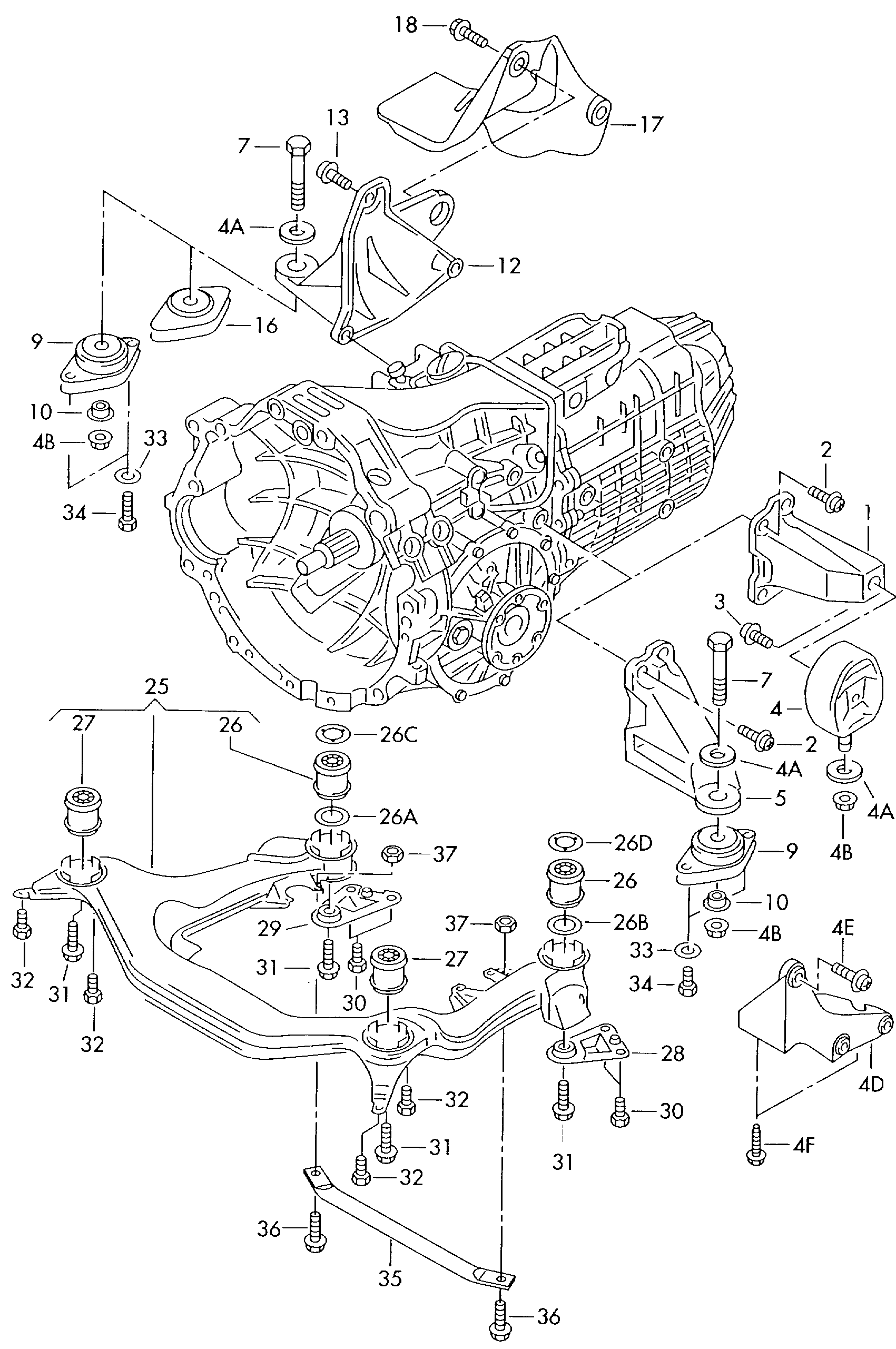 AUDI N  10063202 - Skrūve, Izplūdes sistēma adetalas.lv