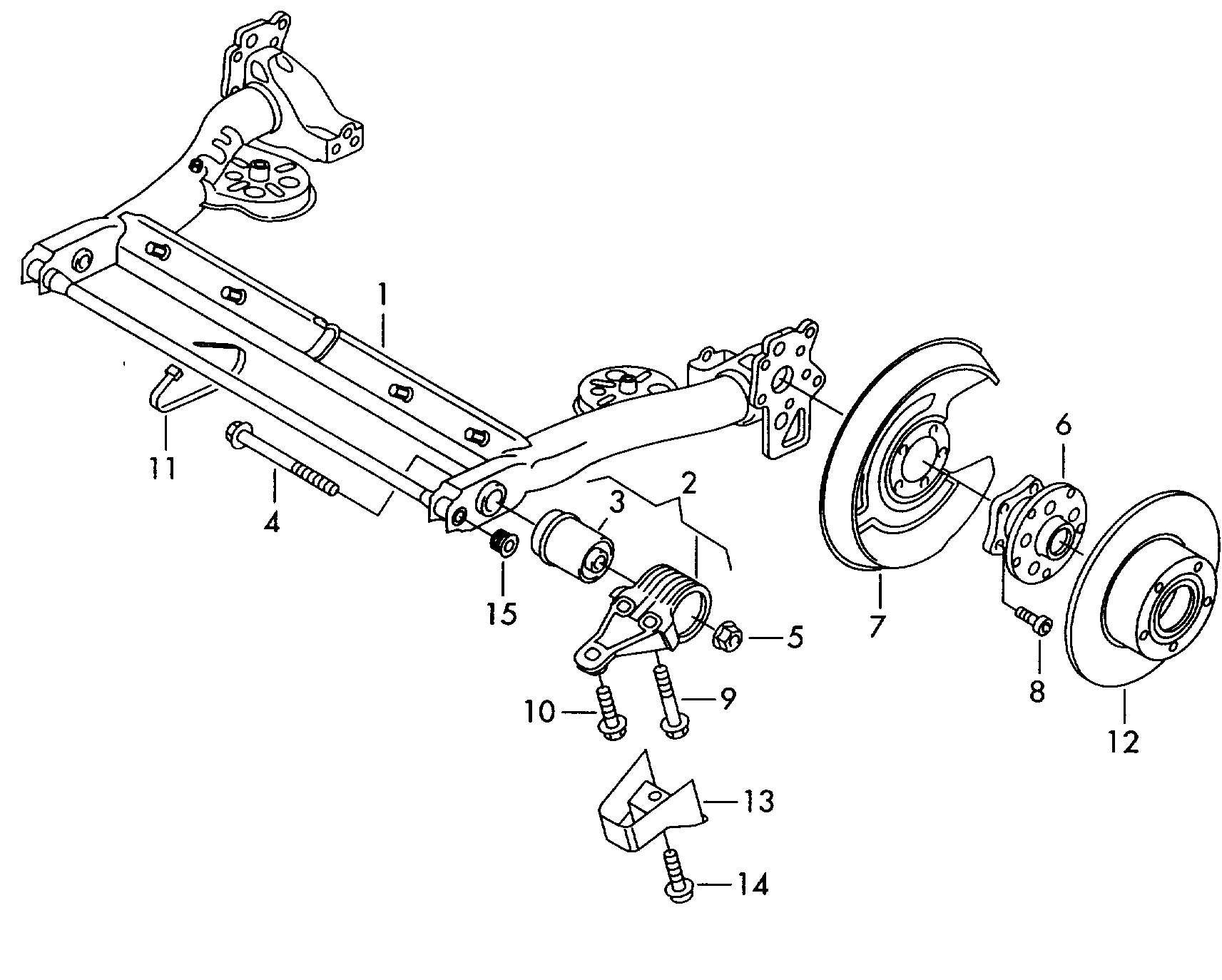 AUDI 4B0501559A - Bukšu komplekts, Tilta sija adetalas.lv