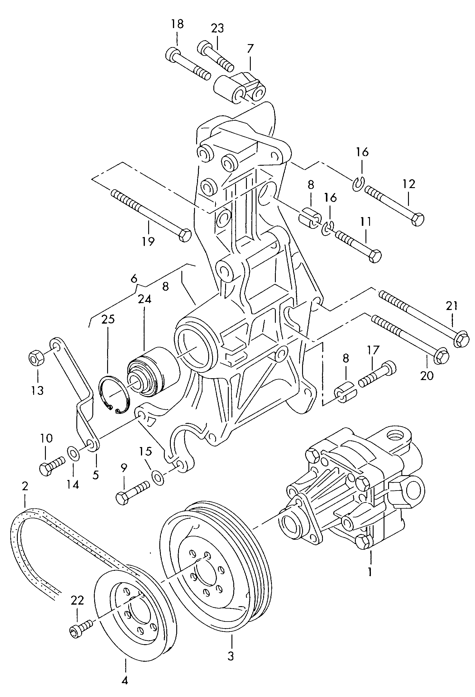 VW 058 145 255 E - Piedziņas skriemelis, Servopiedziņas sūknis adetalas.lv