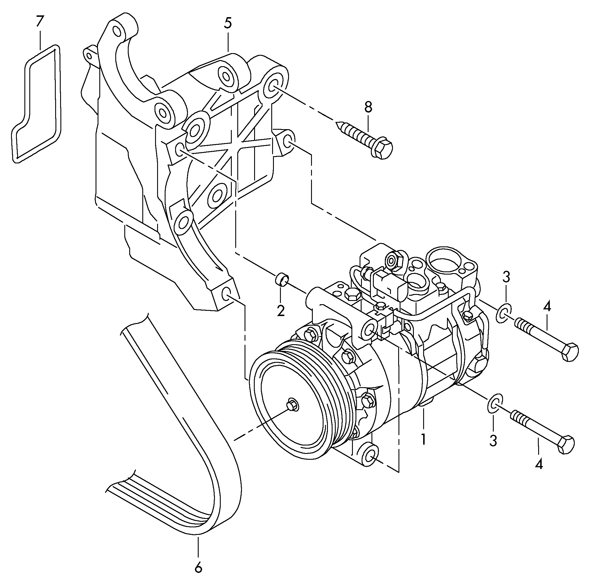 AUDI 7P0 820 803 D - Kompresors, Gaisa kond. sistēma adetalas.lv