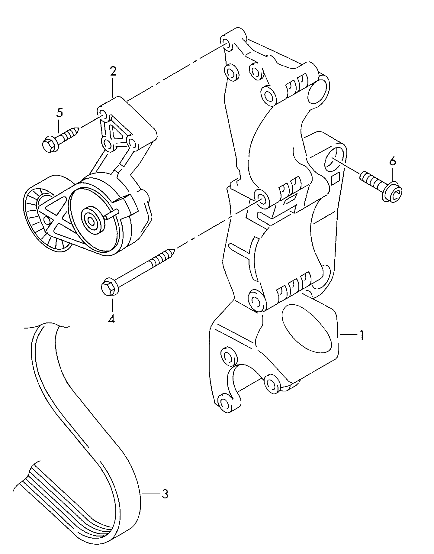 VW 038 903 315 AE - Siksnas spriegotājs, Ķīļsiksna adetalas.lv