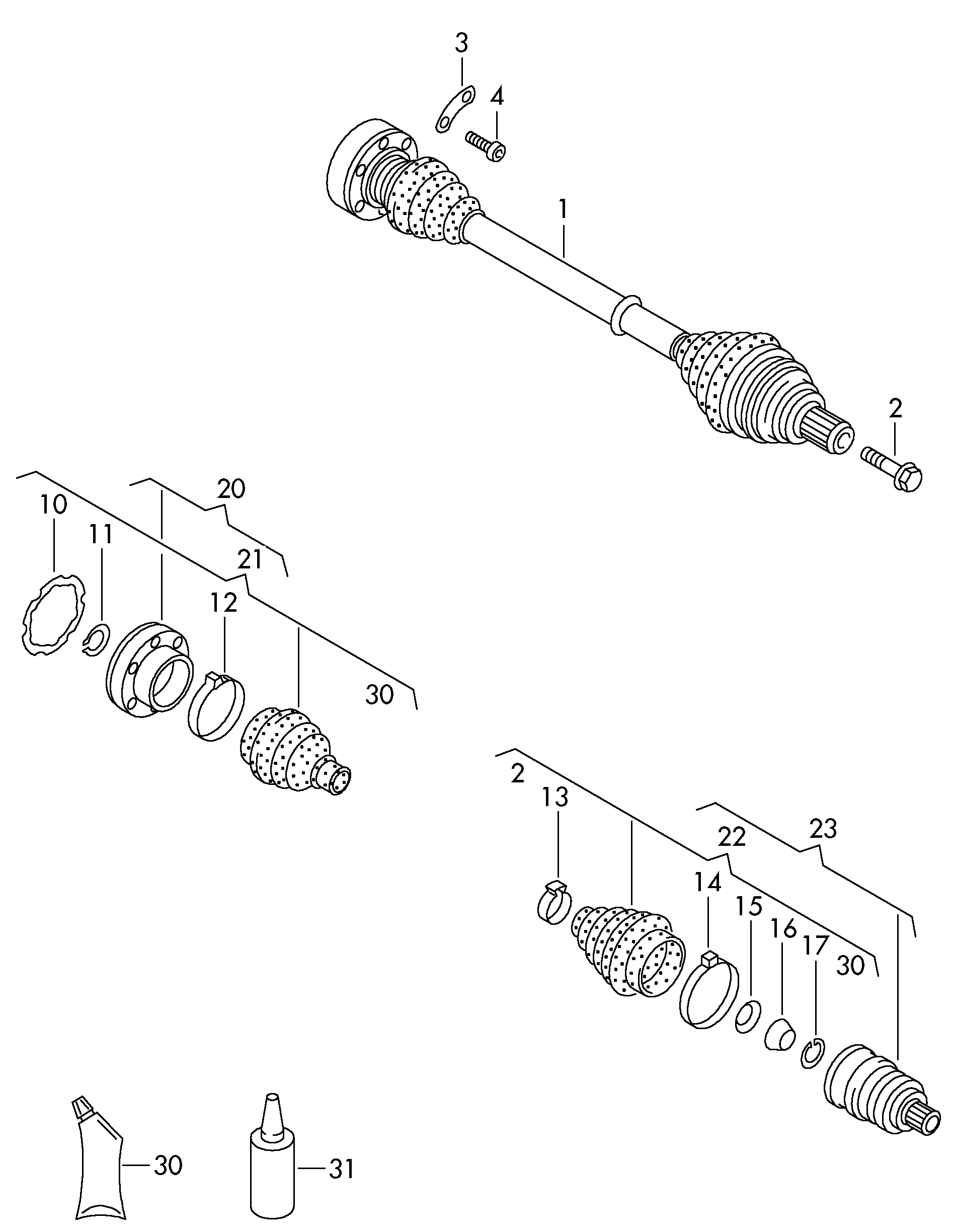 Skoda 701 498 203 A - Putekļusargs, Piedziņas vārpsta adetalas.lv