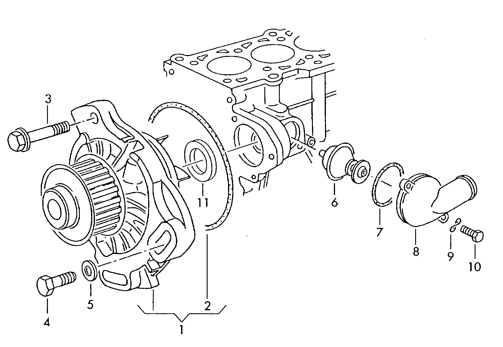 VW 069 121 113 - Termostats, Dzesēšanas šķidrums adetalas.lv