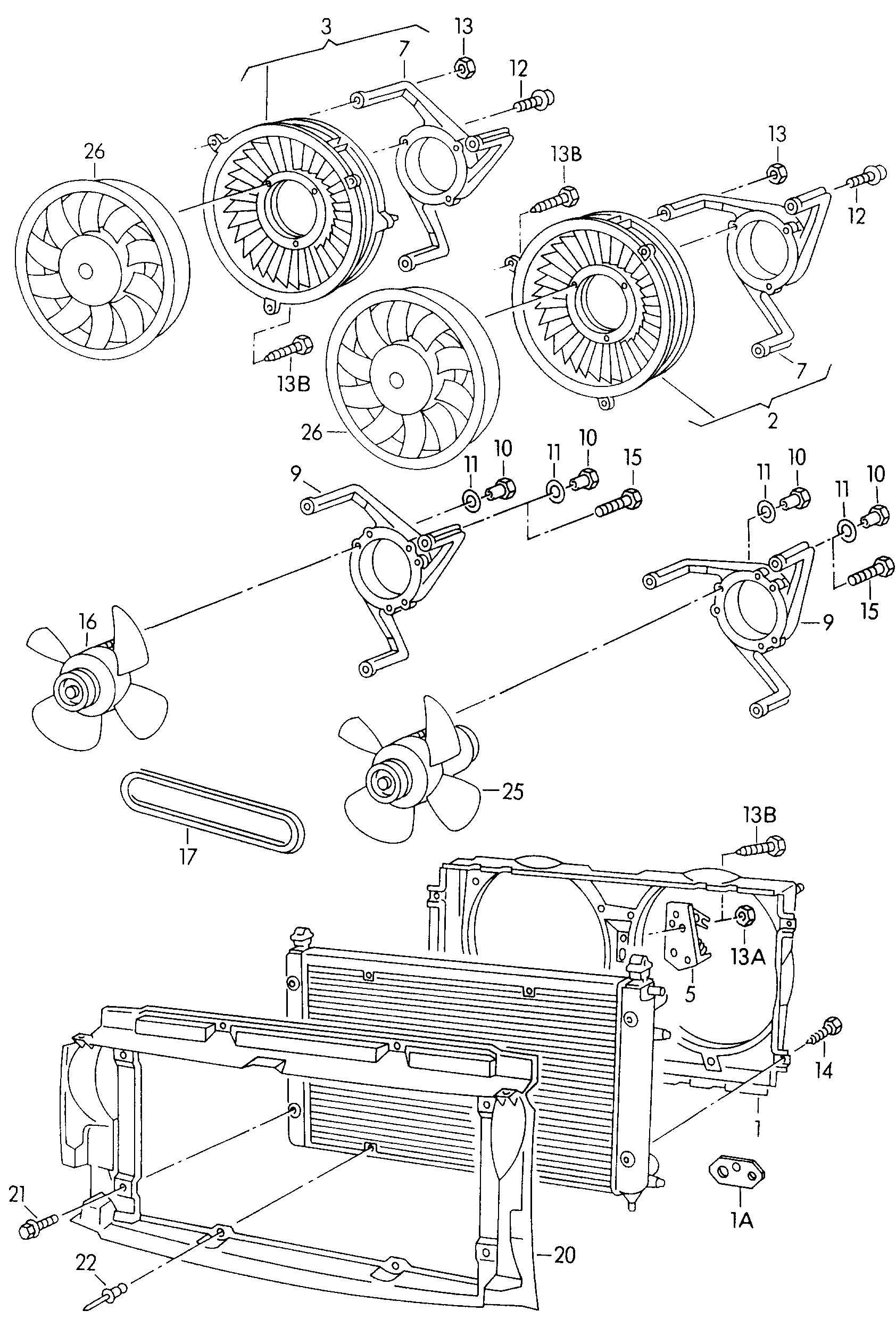 VW 701121207G - Ventilators, Motora dzesēšanas sistēma adetalas.lv