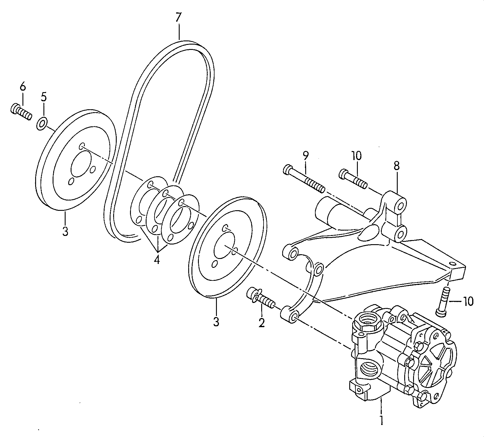 AUDI 044 145 157 AX - Hidrosūknis, Stūres iekārta adetalas.lv