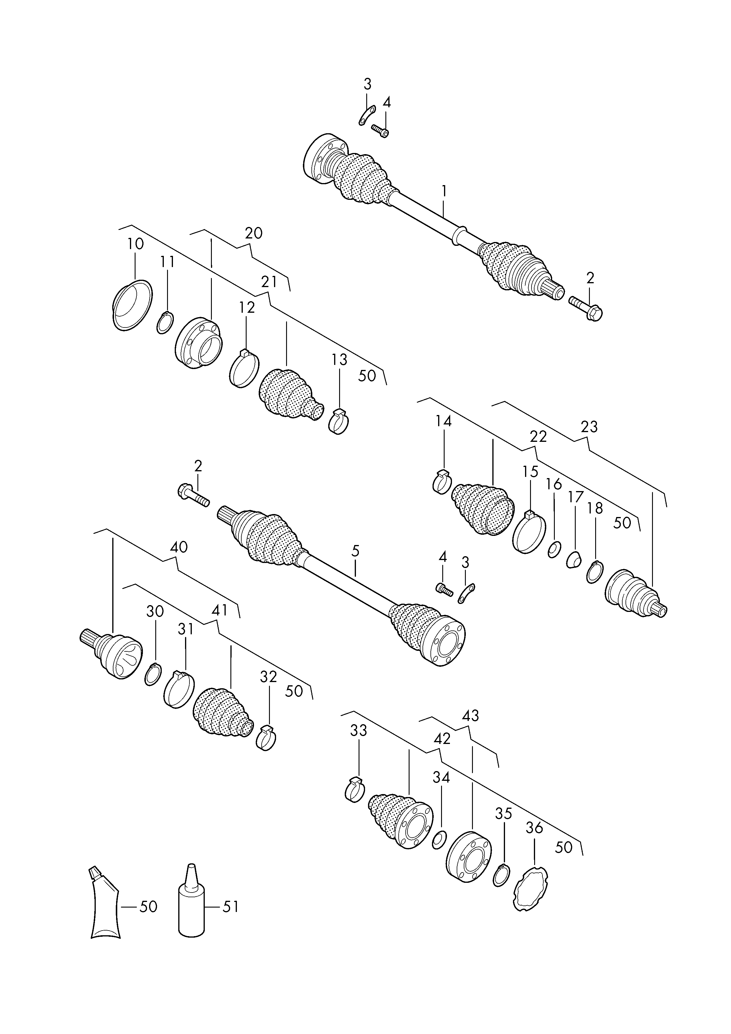 VW 5M0 498 203 - Putekļusargs, Piedziņas vārpsta adetalas.lv