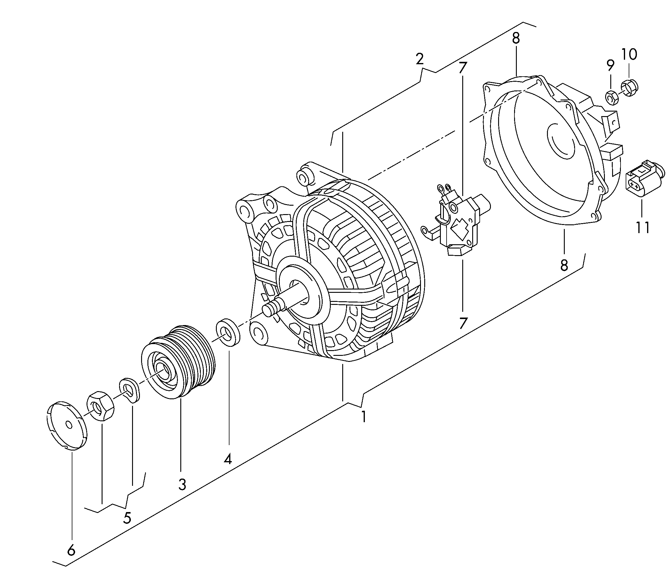 VAG 03F903023EX - Ģenerators adetalas.lv