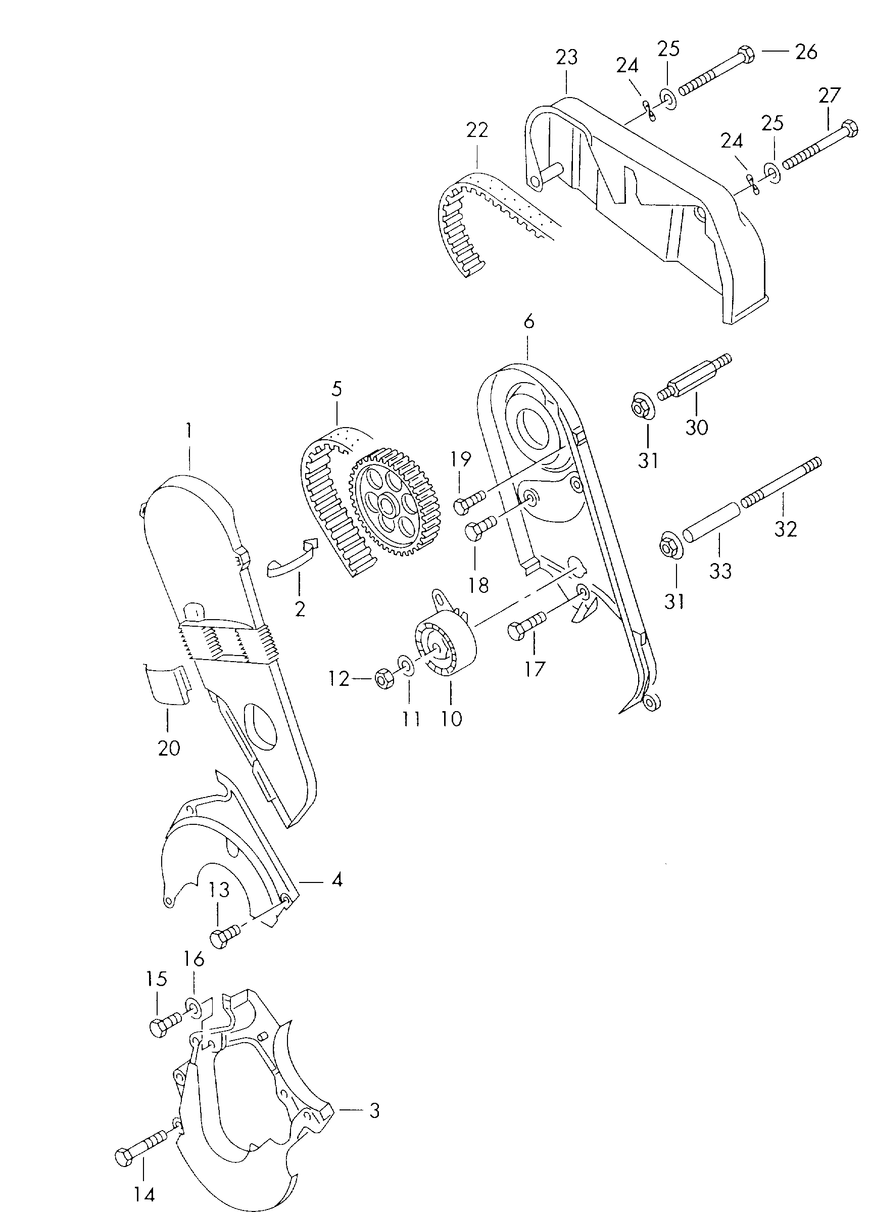 Skoda 074109243C - Spriegotājrullītis, Gāzu sadales mehānisma piedziņas siksna adetalas.lv