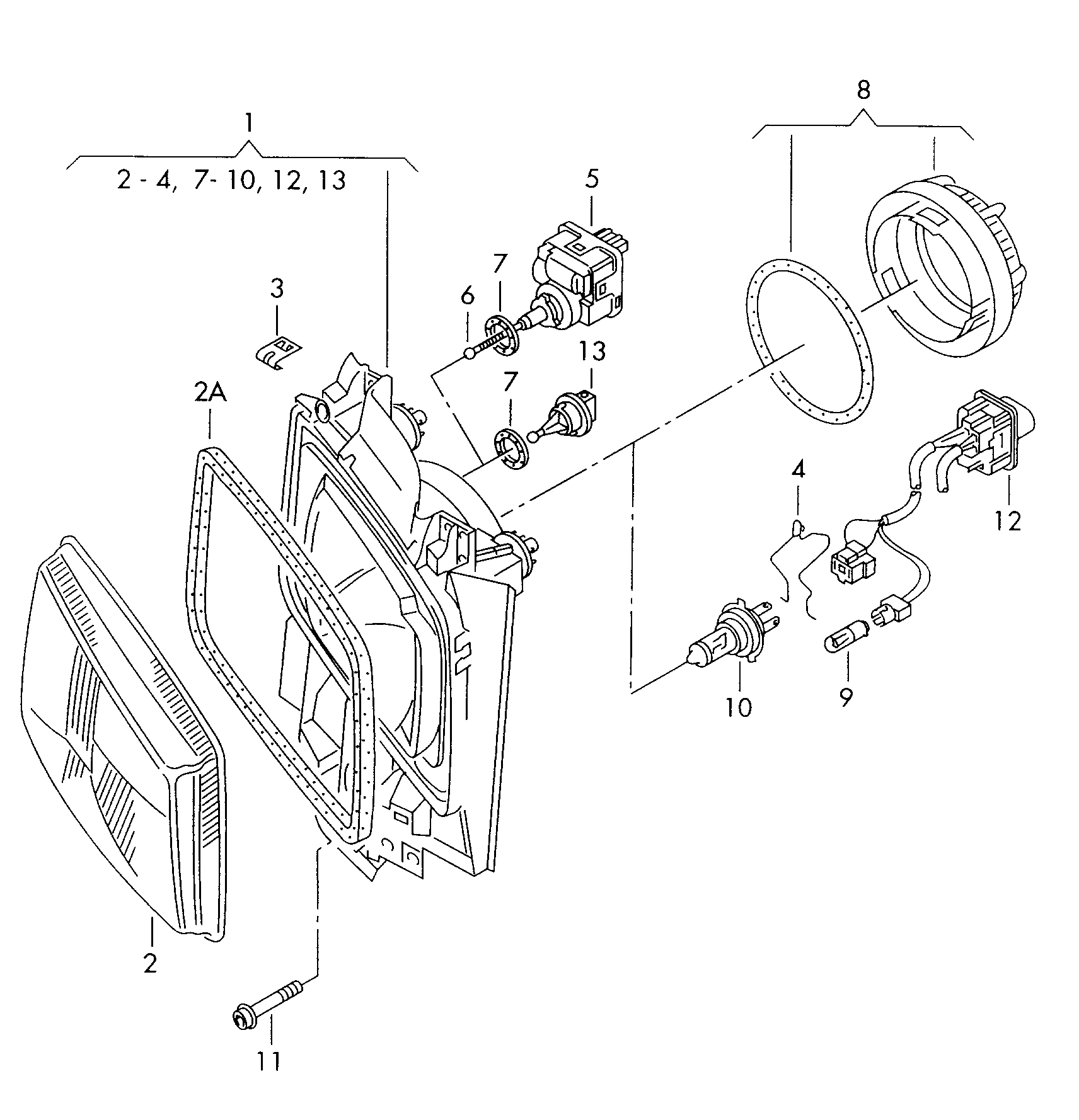 VAG N  0177632 - Kvēlspuldze, Miglas lukturis adetalas.lv