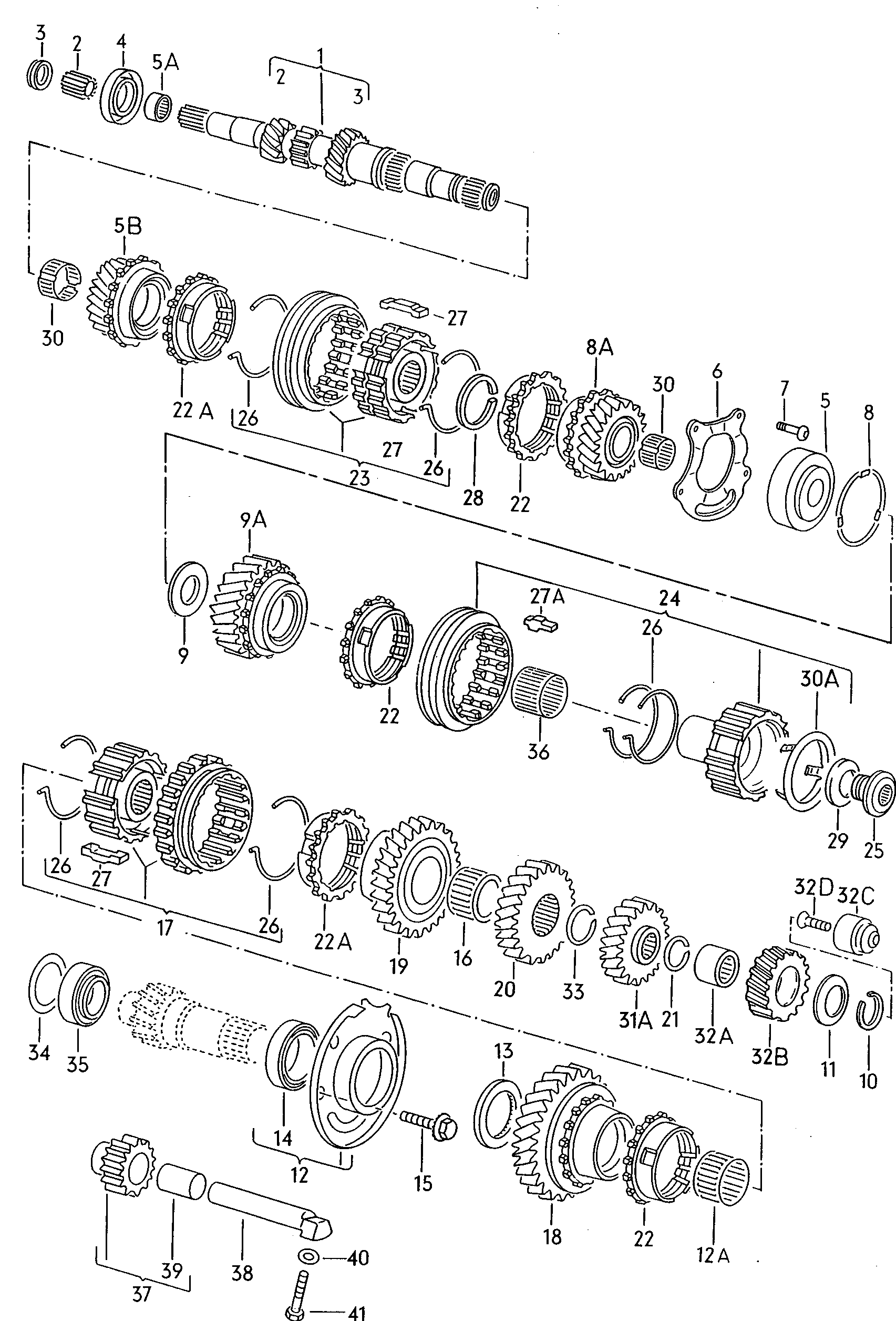 VW 311 405 625 F - Riteņa rumbas gultņa komplekts adetalas.lv