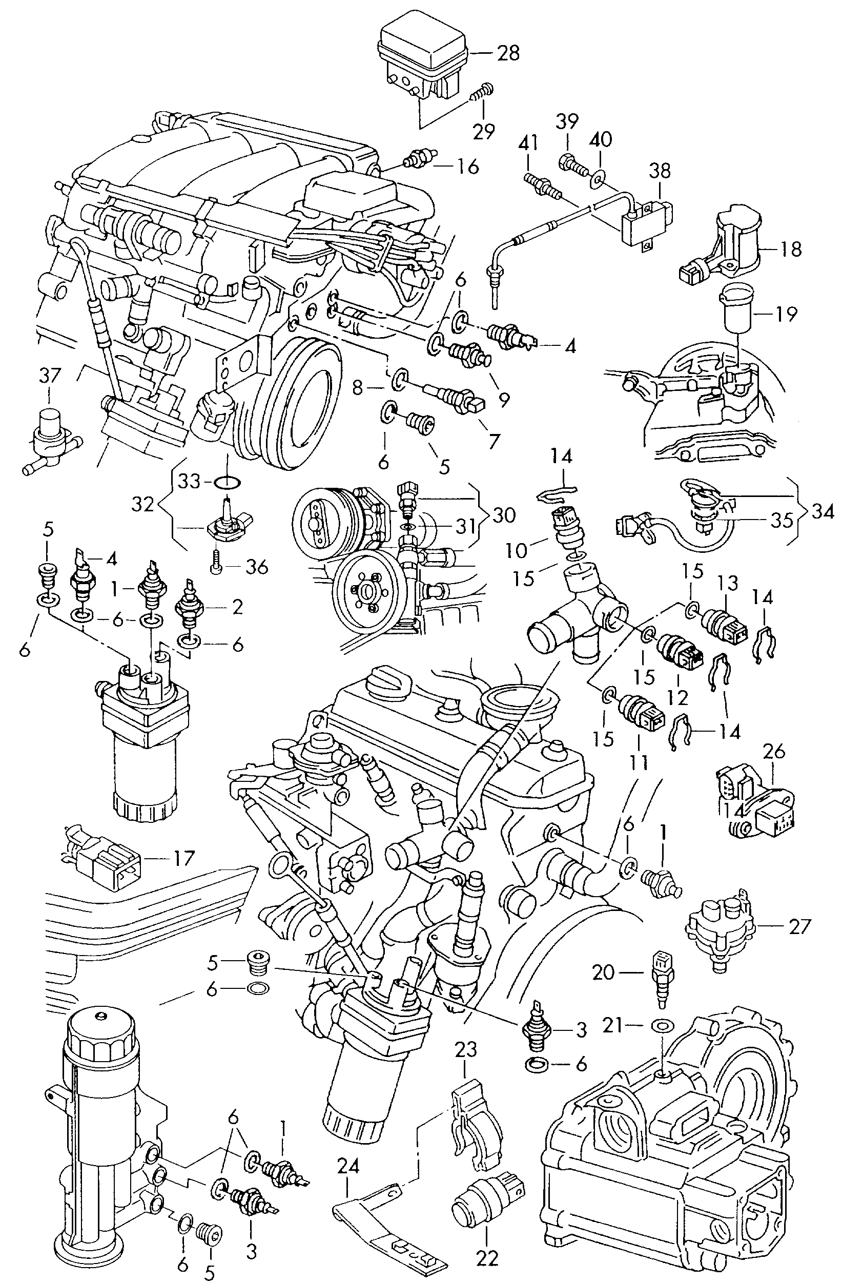 AUDI 028 919 081 D - Devējs, Eļļas spiediens adetalas.lv