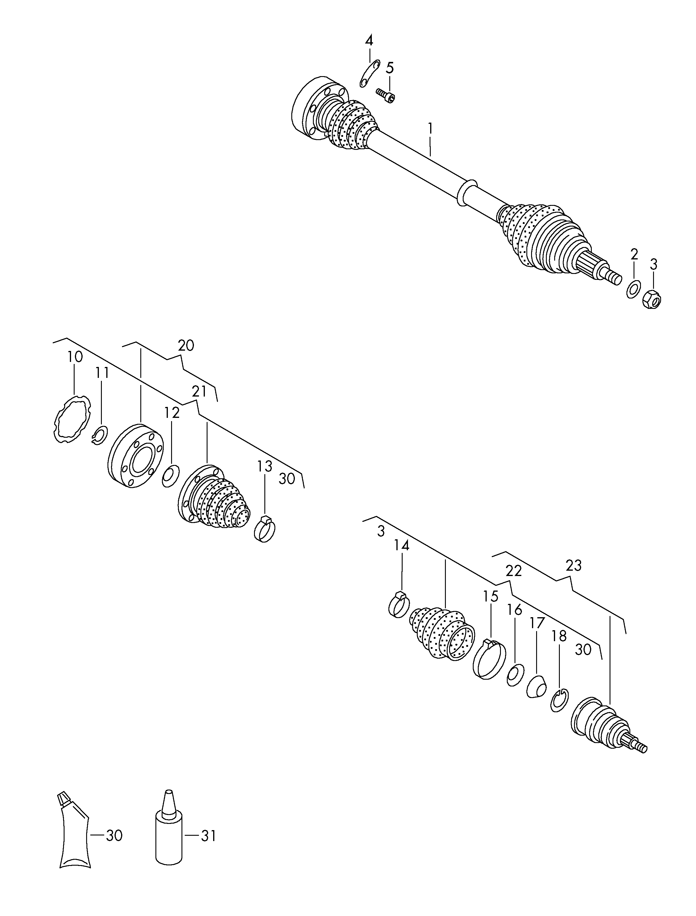 AUDI 191 498 201 D - Putekļusargs, Piedziņas vārpsta adetalas.lv