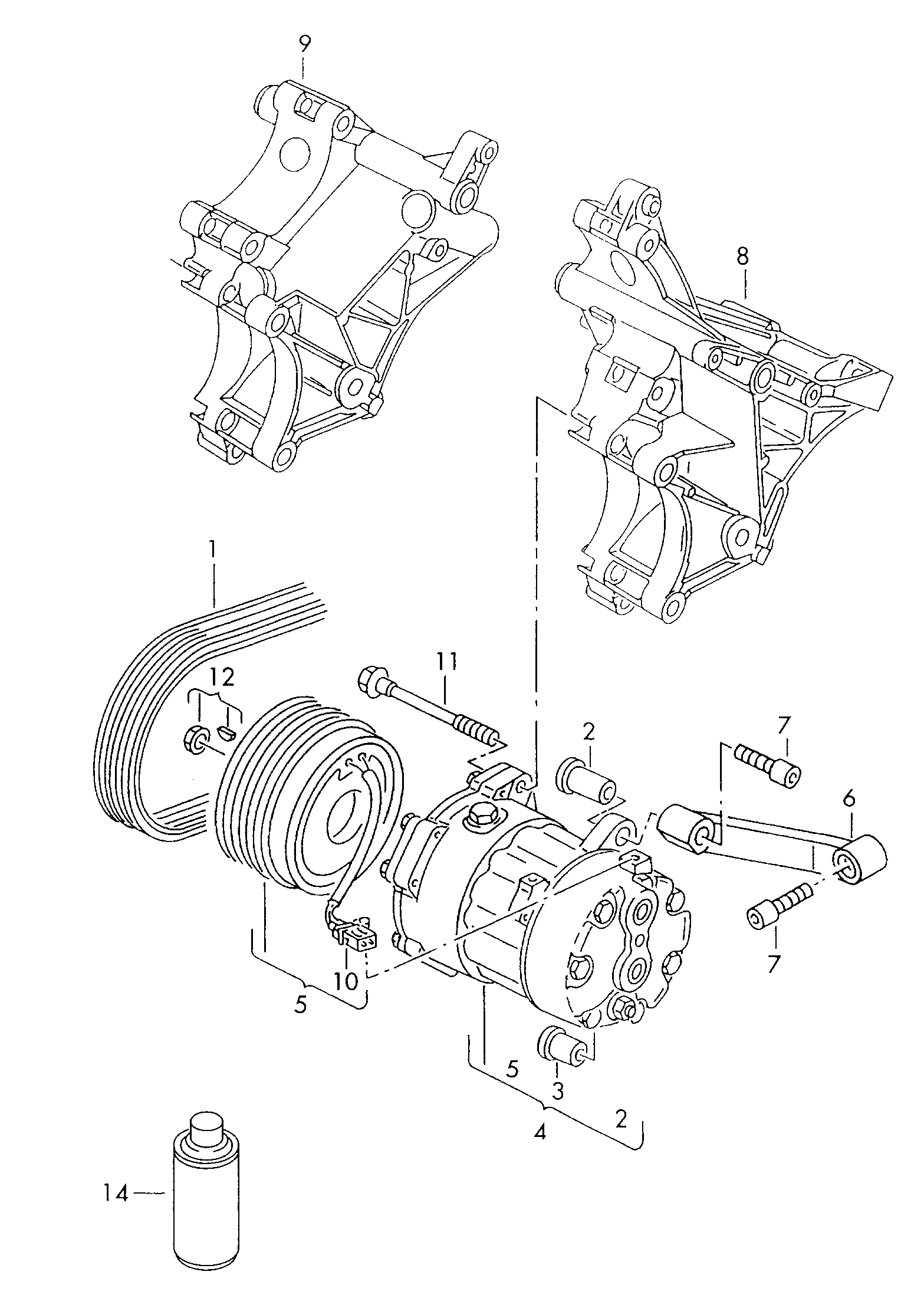 VW (FAW) 1H0 820 803 D - Kompresors, Gaisa kond. sistēma adetalas.lv