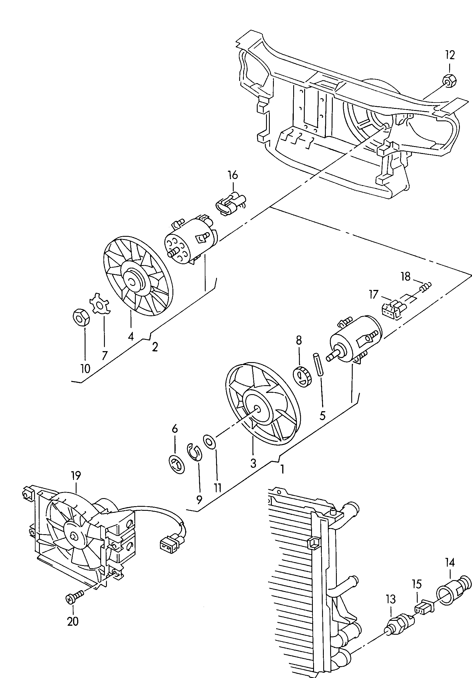 VW 1H0 959 455 - Ventilators, Motora dzesēšanas sistēma adetalas.lv