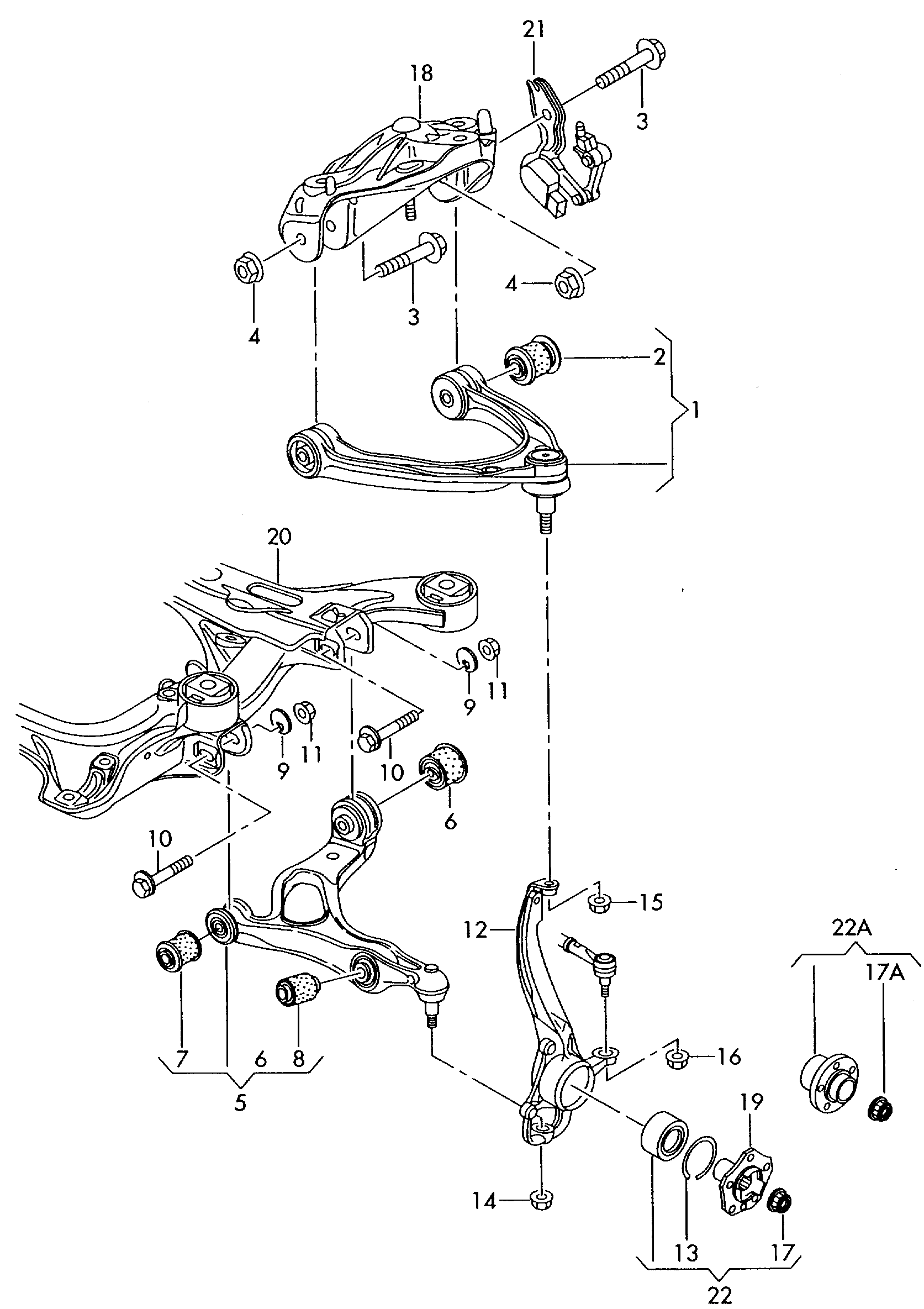 VAG 7L0 412 333A - Piekare, Šķērssvira adetalas.lv