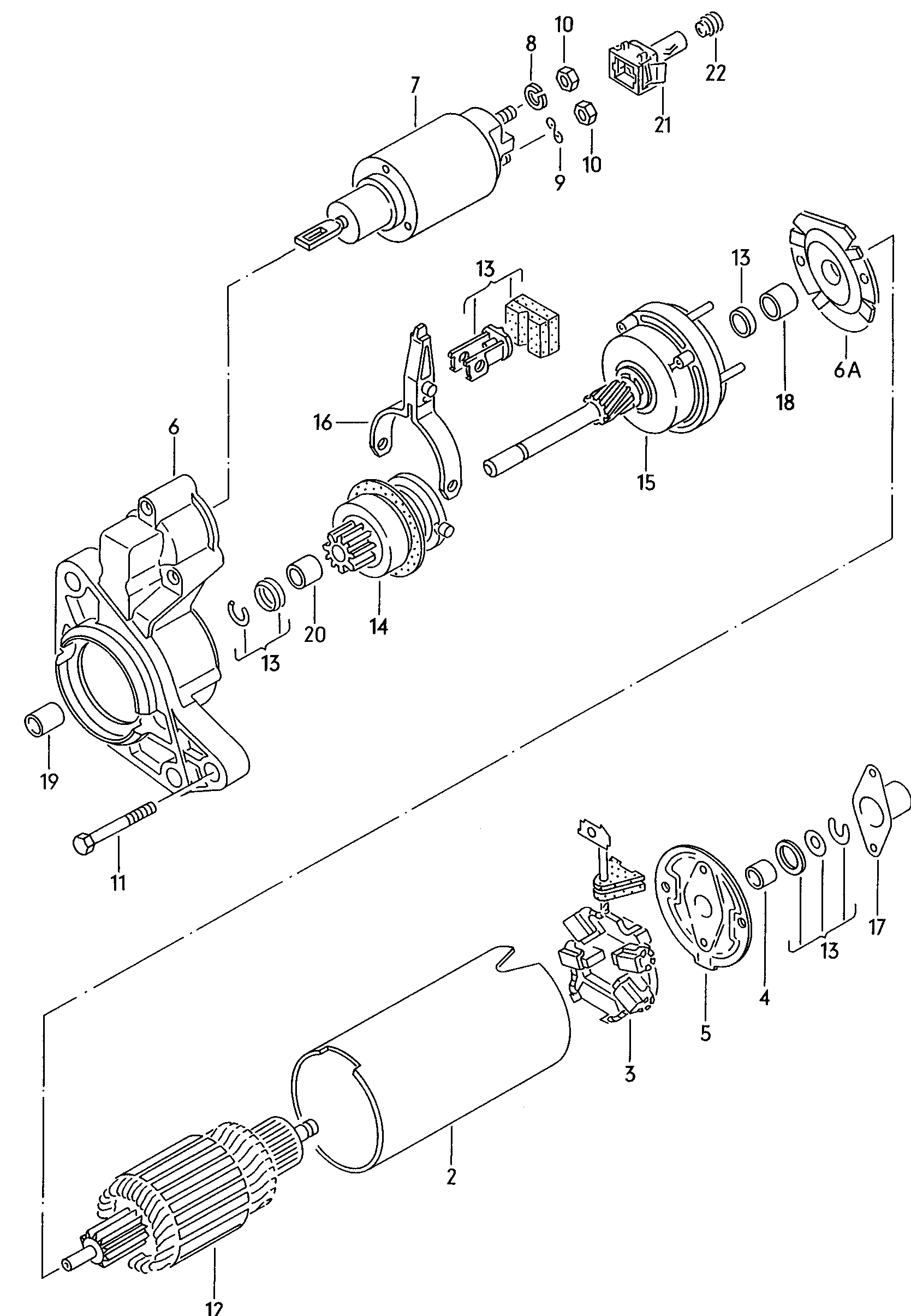 VAG 014301155 - Bukse, Startera vārpsta adetalas.lv