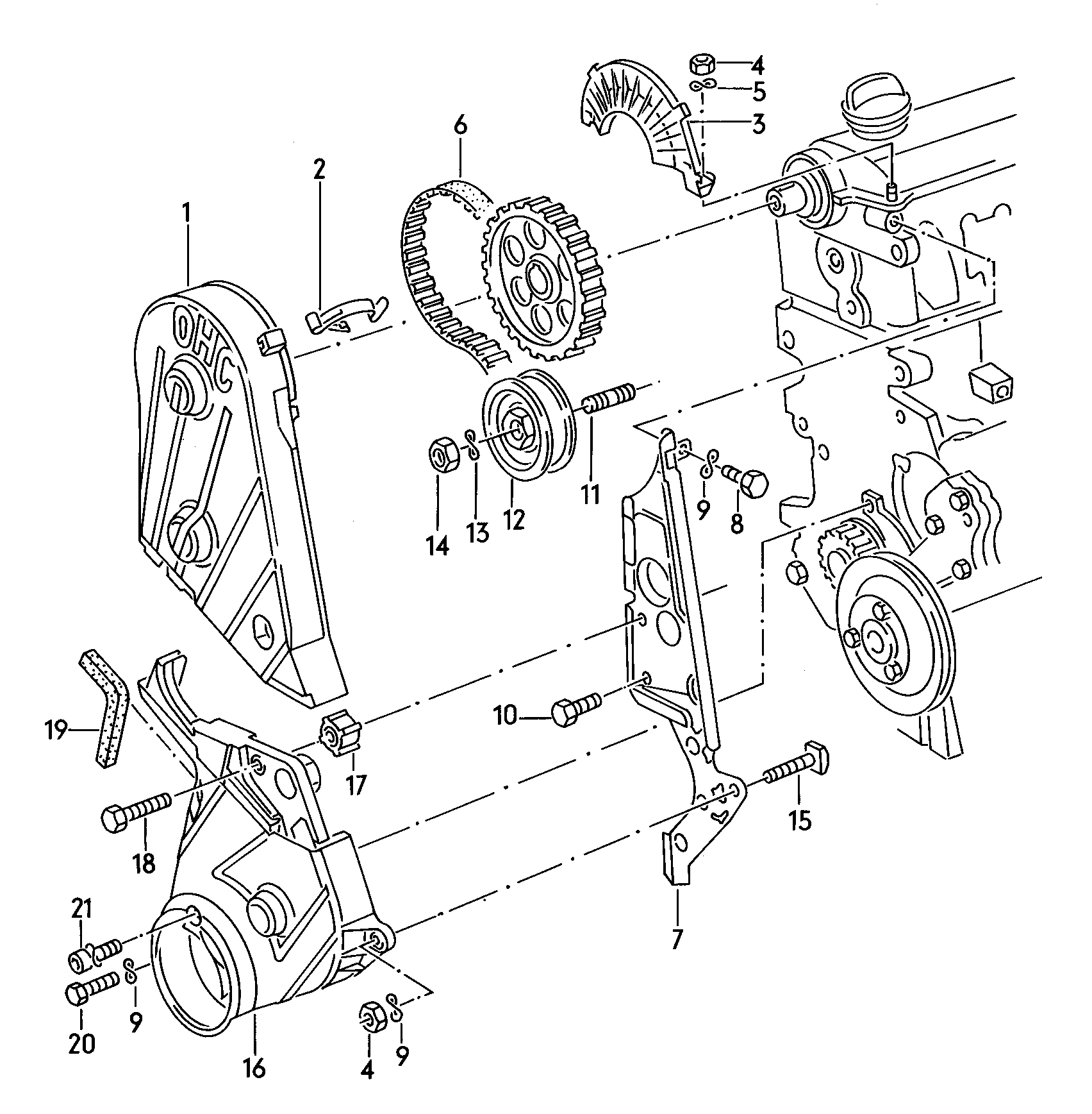 Skoda 056 109 119 A - Zobsiksnas komplekts adetalas.lv