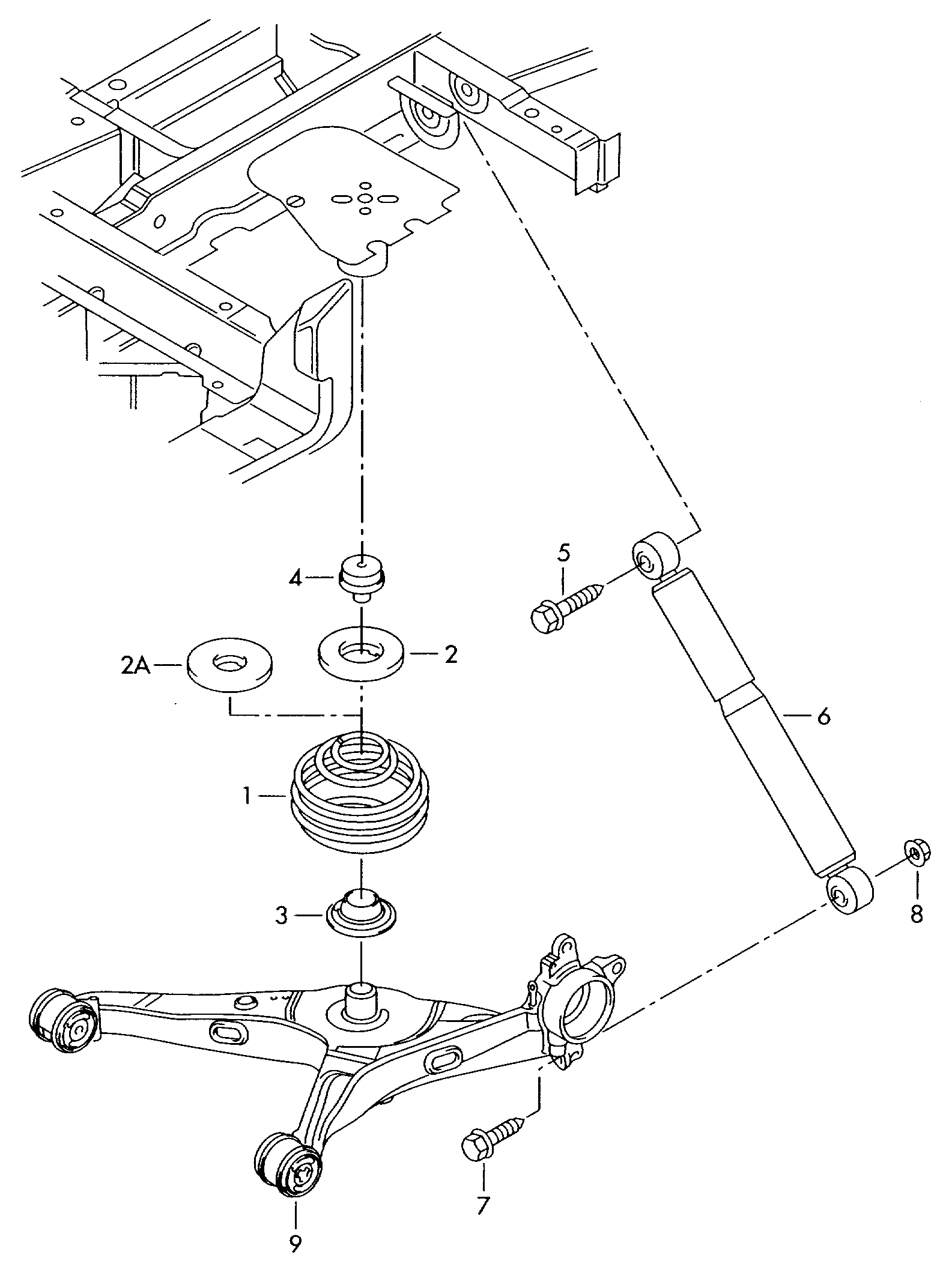 VW 7E0 511 115 B - Balstiekārtas atspere adetalas.lv