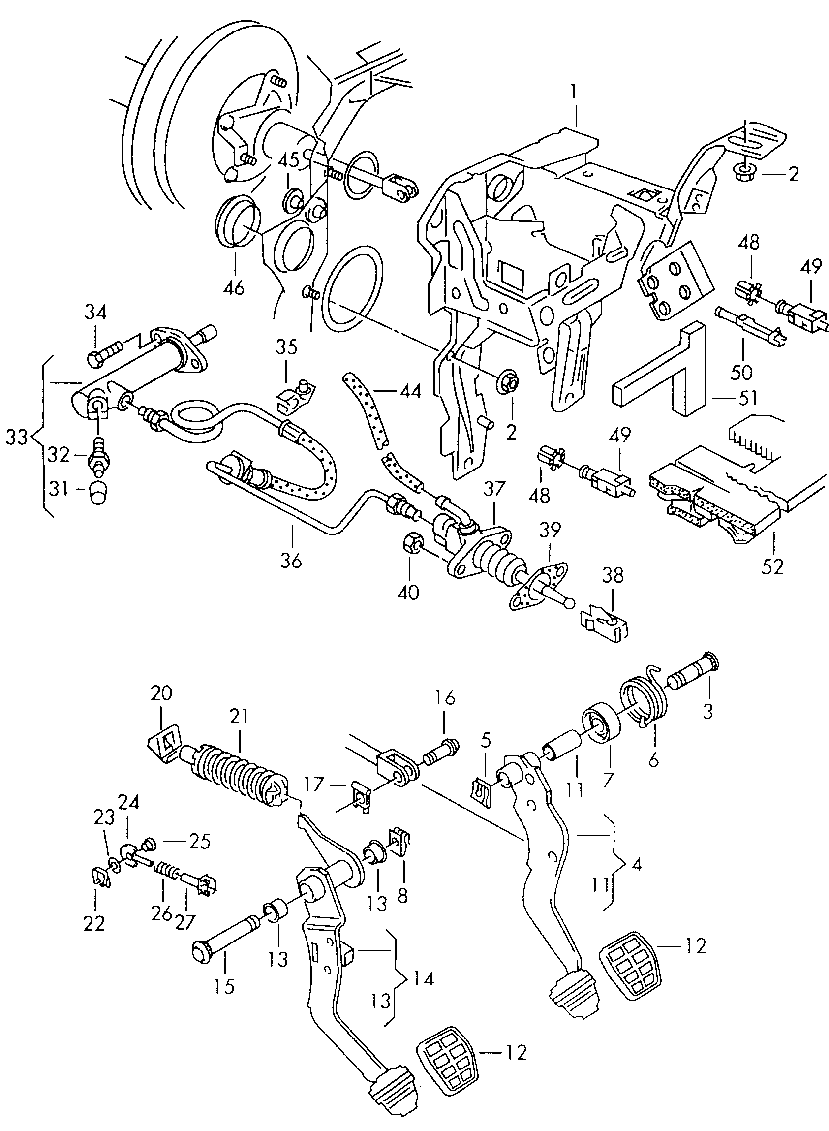 Seat 357 721  261A - Darba cilindrs, Sajūgs adetalas.lv