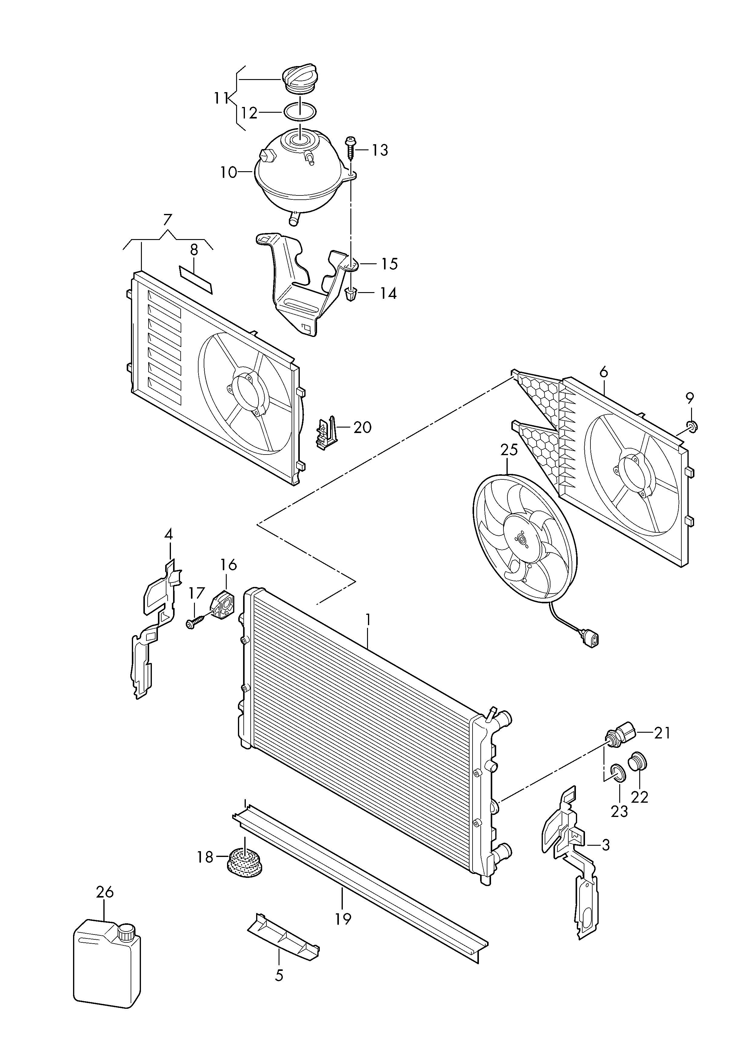 VW 6R0 121 253 A - Radiators, Motora dzesēšanas sistēma adetalas.lv