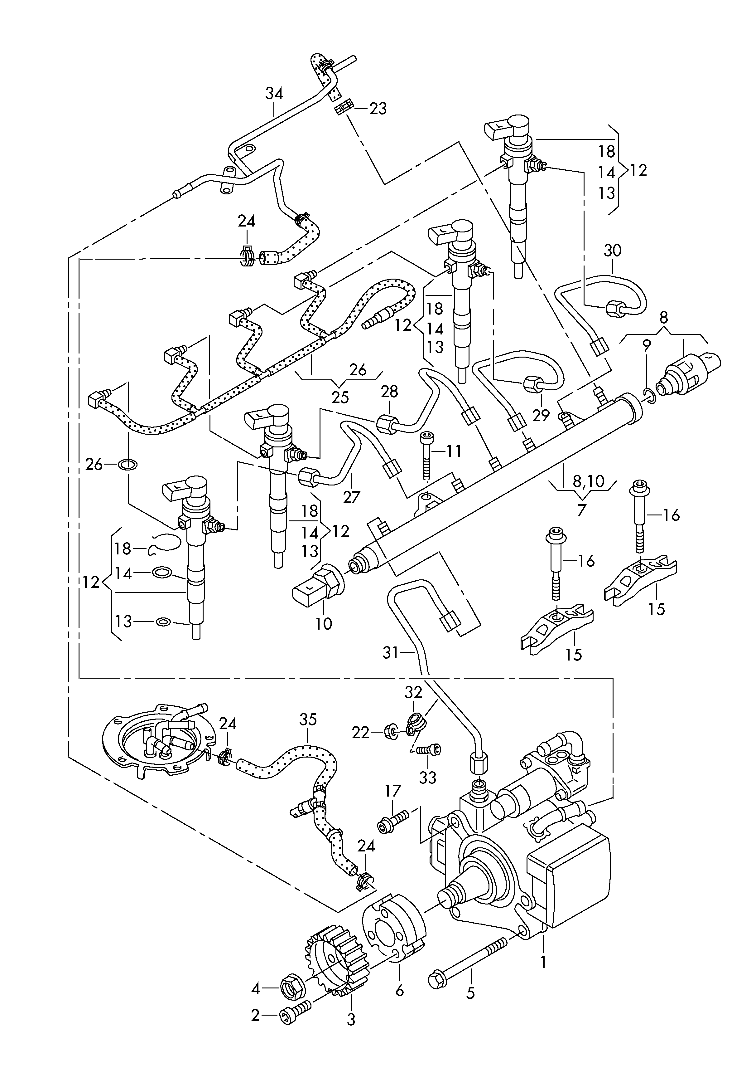 VAG WHT006492 - Blīve, Ieplūdes kolektors adetalas.lv