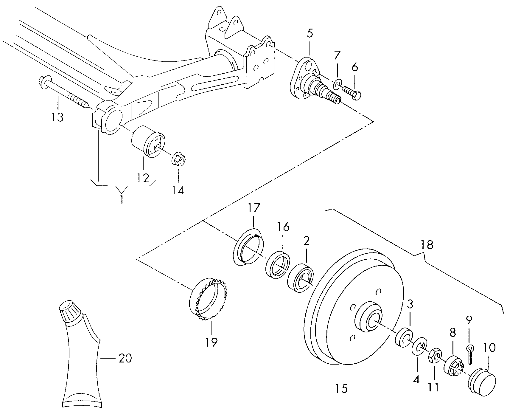 Porsche 1H0 501 615A - Bremžu trumulis adetalas.lv