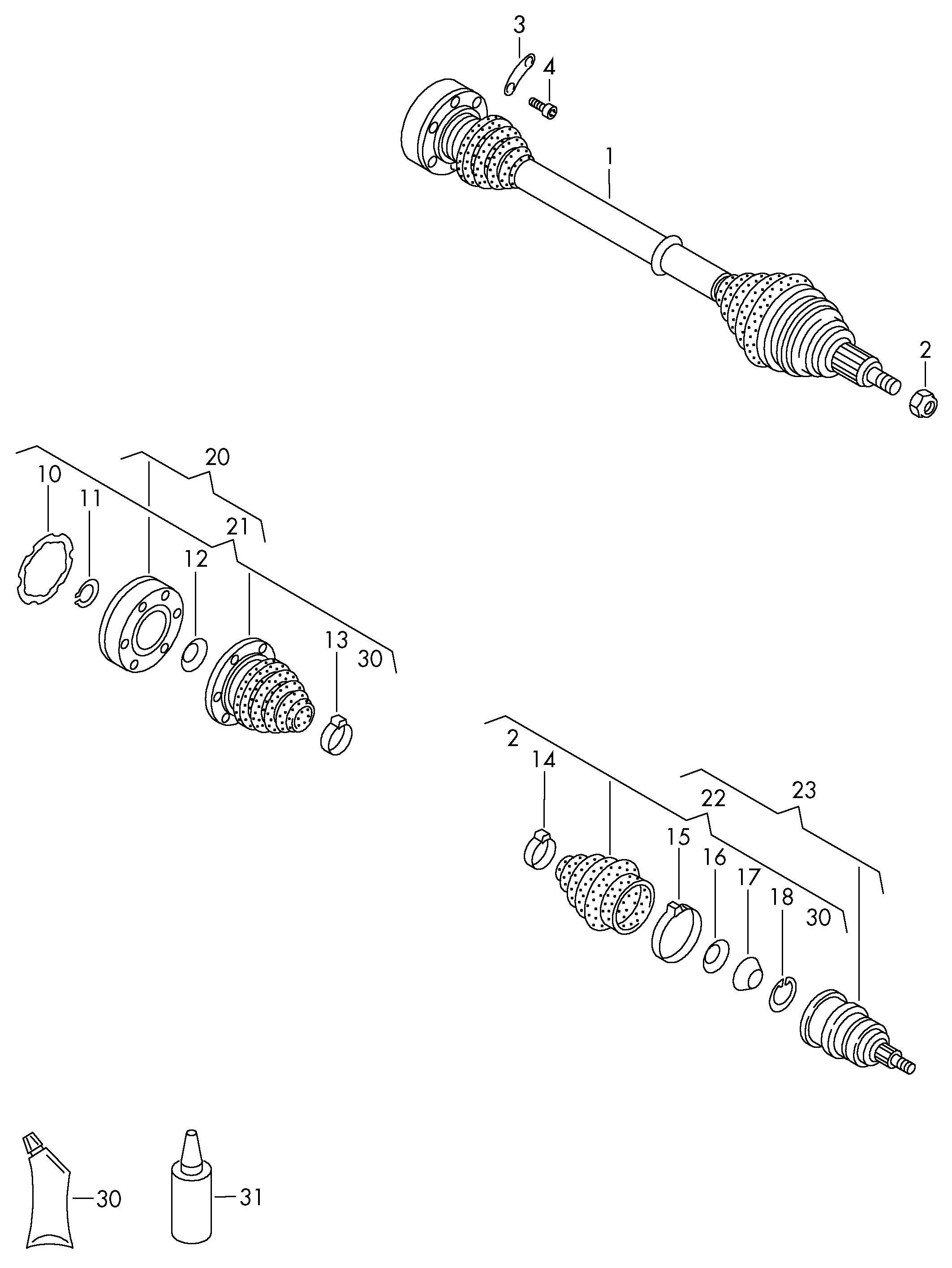 VW 6N0498201 - Putekļusargs, Piedziņas vārpsta adetalas.lv