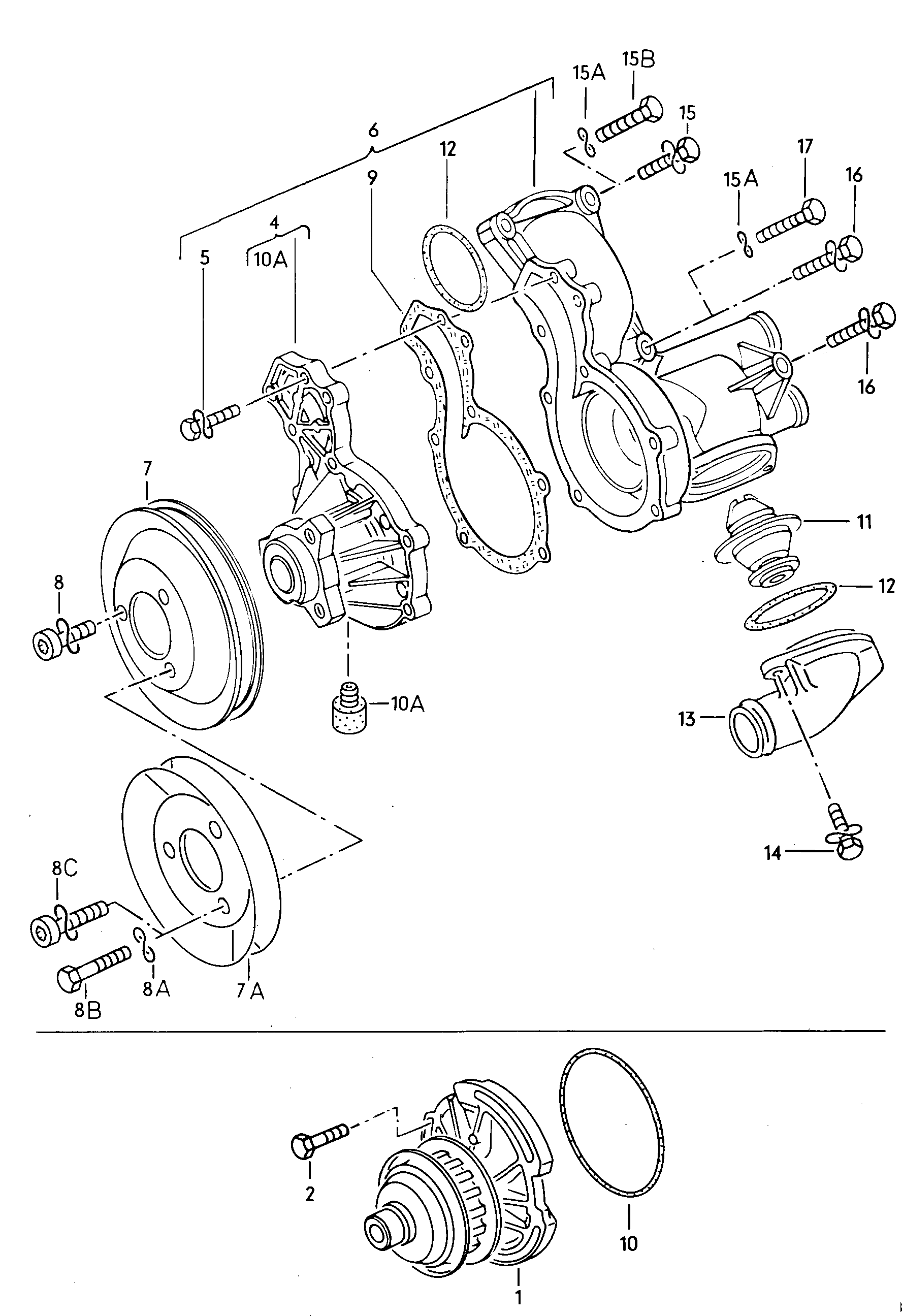 VW 052 121 005 AX - Ūdenssūknis adetalas.lv