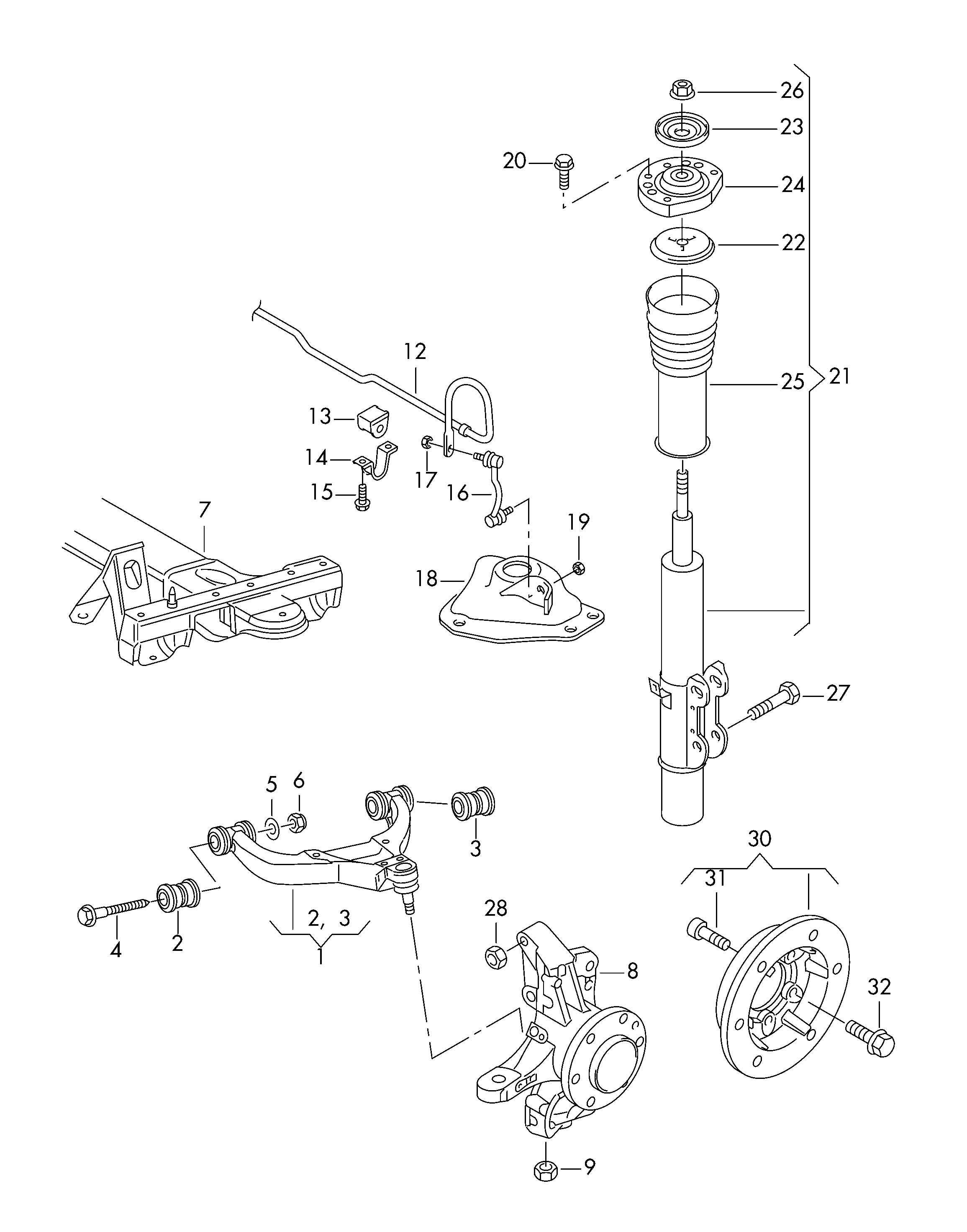 Skoda 2E0411317C - Stiepnis / Atsaite, Stabilizators adetalas.lv